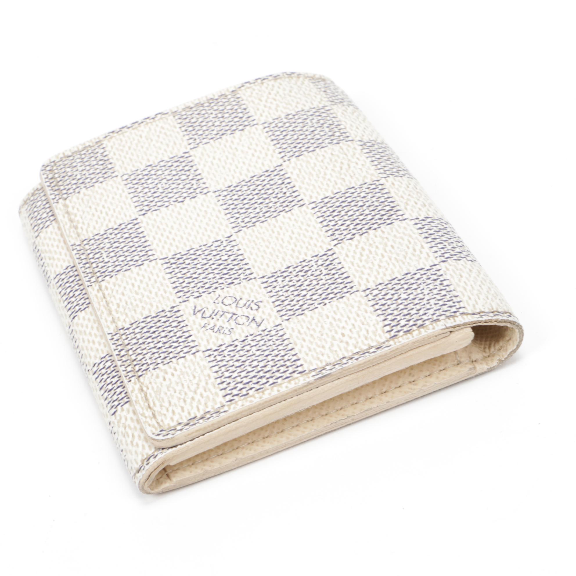 Louis Vuitton Damier Azur Canvas Business Card Holder EBTH