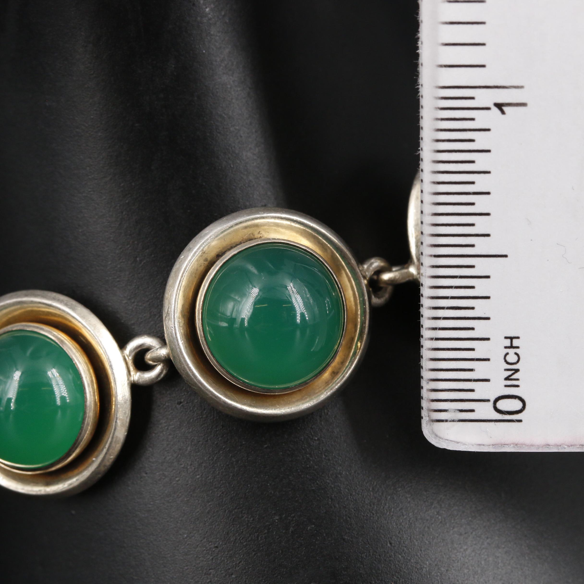 Danish Niels Erik From Sterling Silver Chalcedony Bracelet