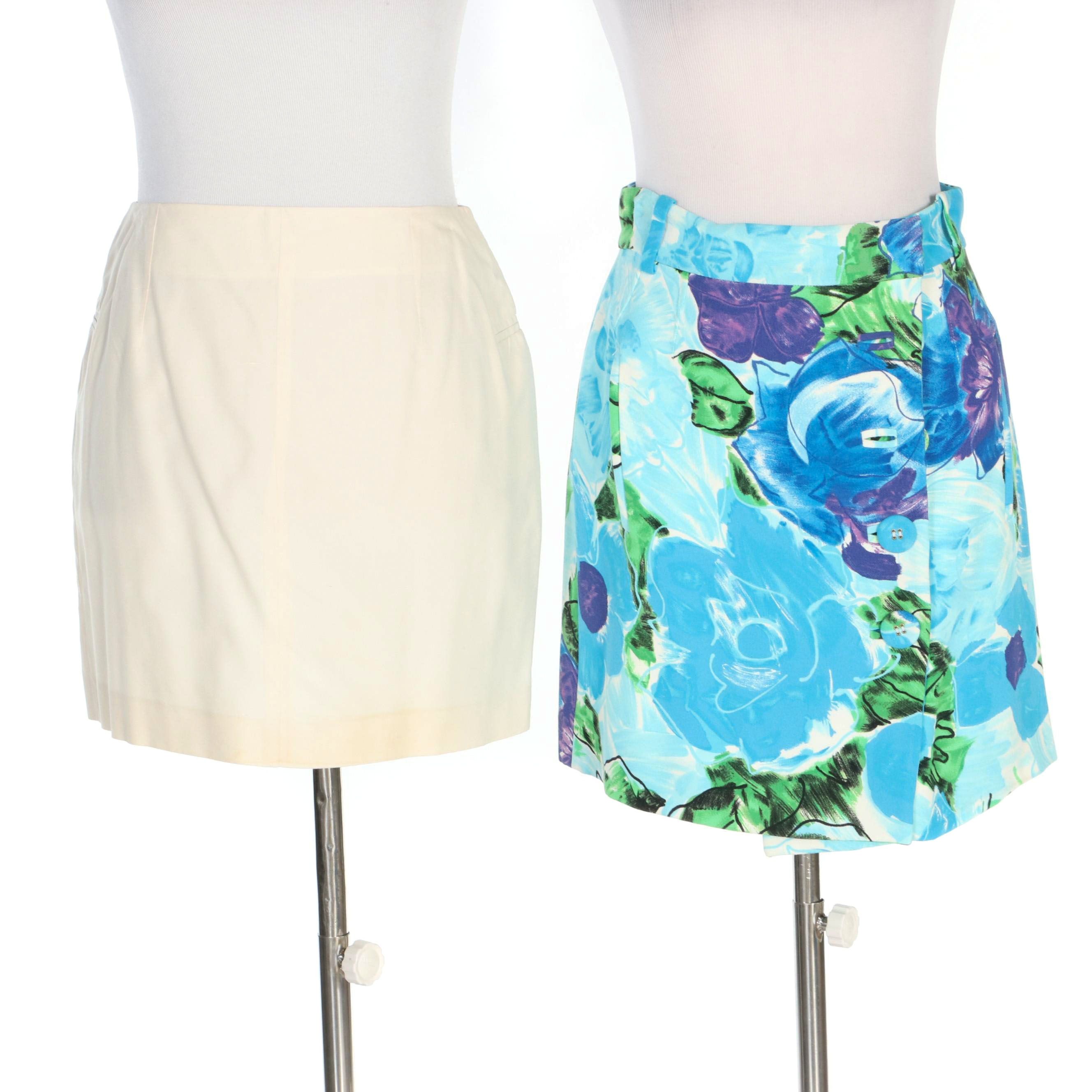 Balenciaga and Costume National Miniskirts