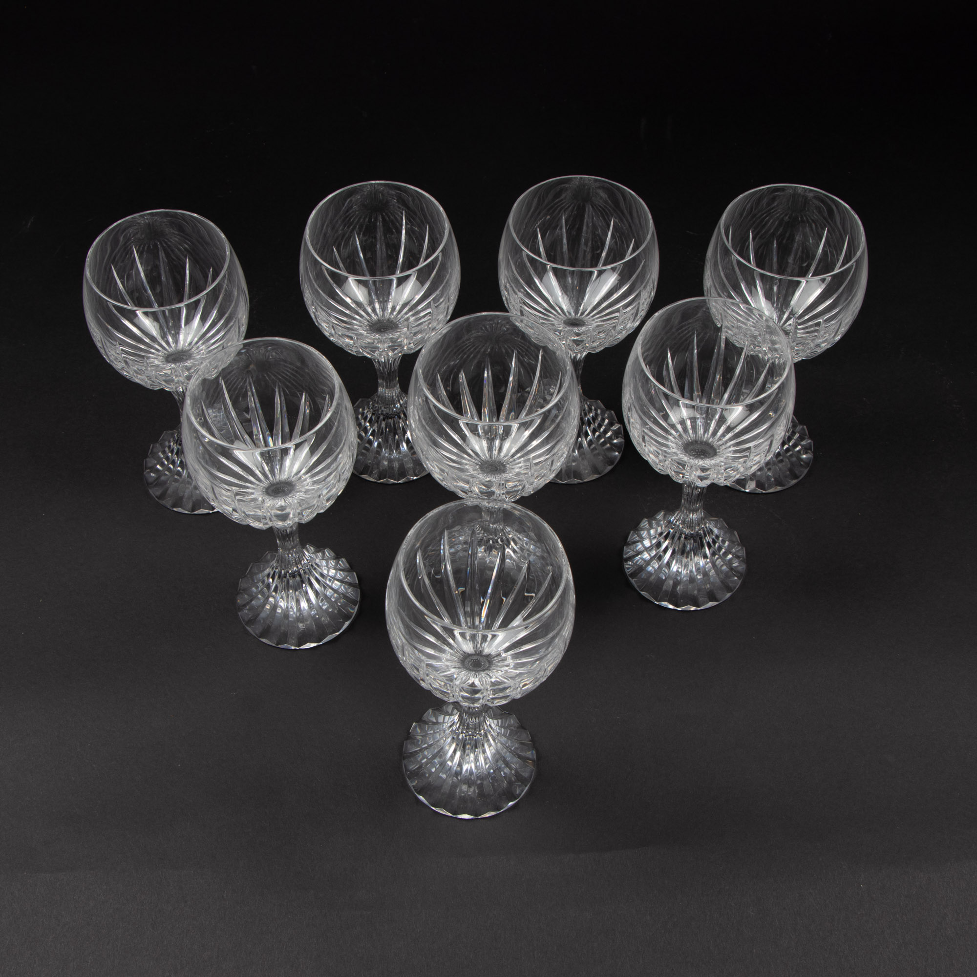Baccarat Crystal "Massena" Claret Wine Glasses