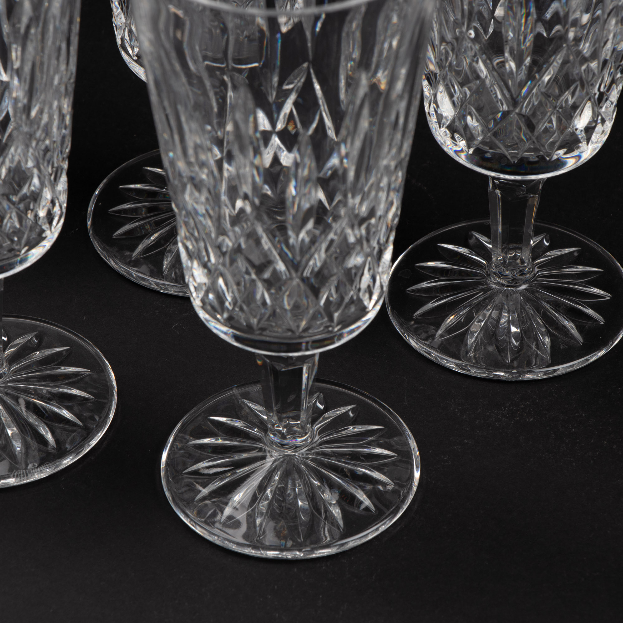 Waterford Crystal "Lismore" Tall Iced Tea Glasses