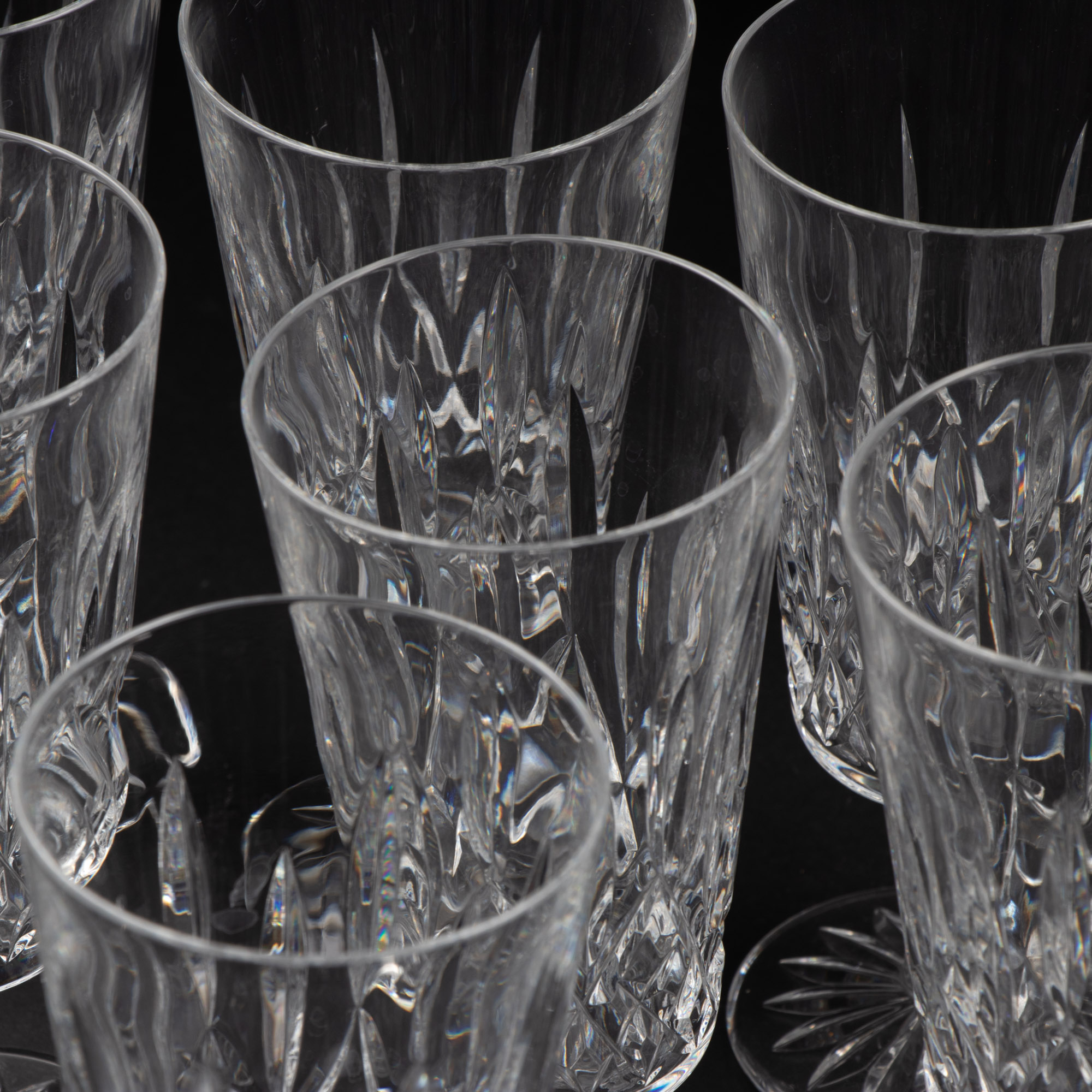 Waterford Crystal "Lismore" Tall Iced Tea Glasses