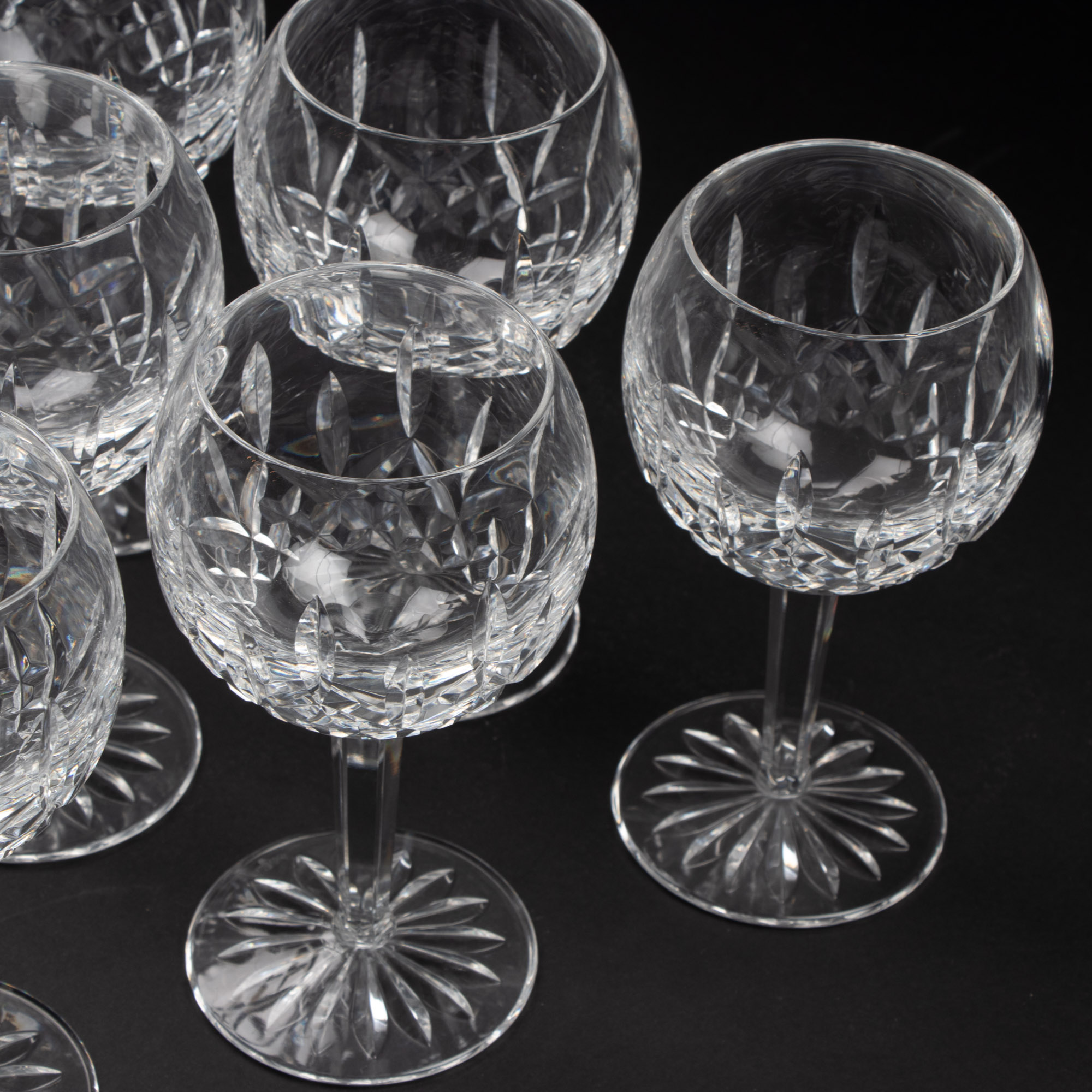 Waterford Crystal "Lismore" Oversize Wine Glasses