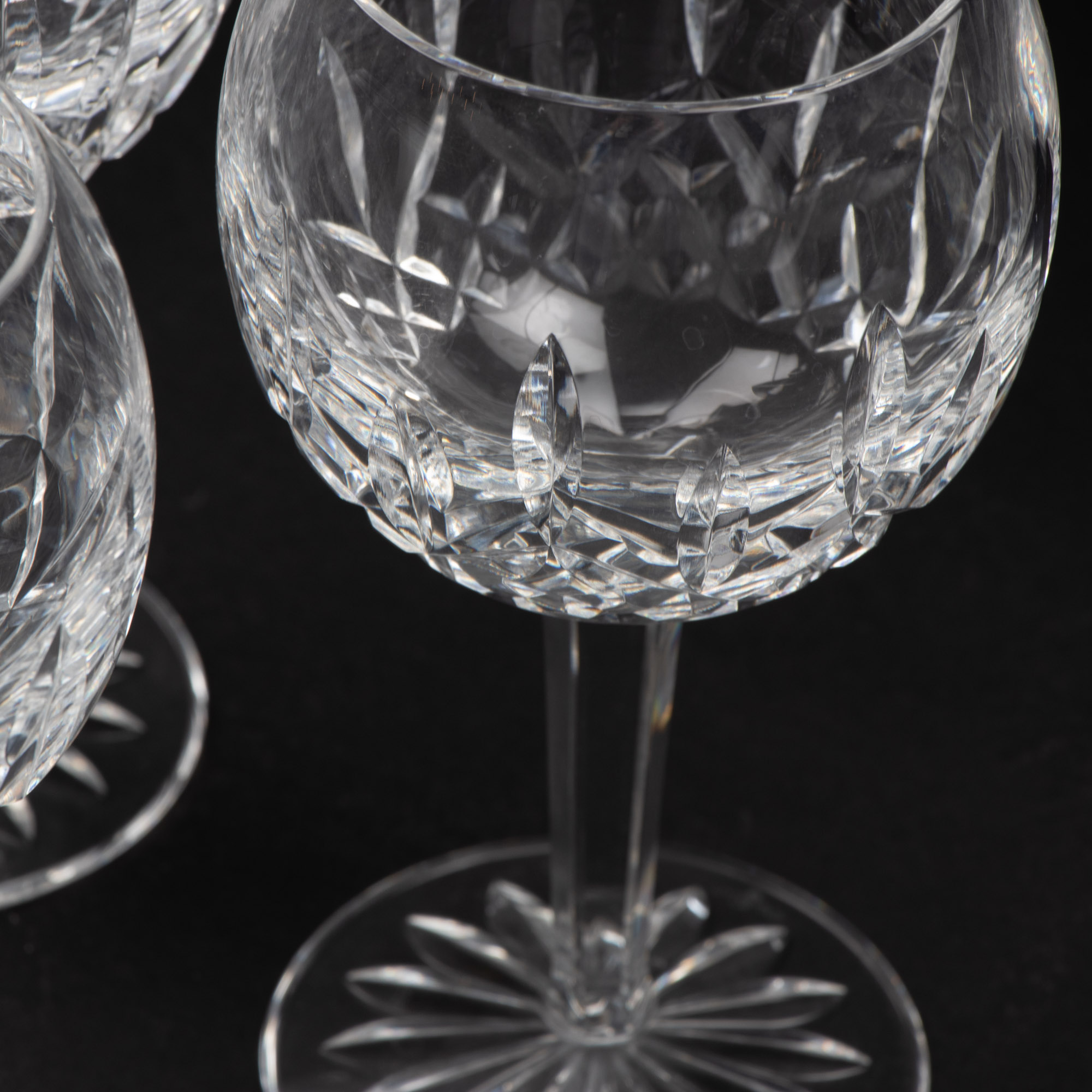 Waterford Crystal "Lismore" Oversize Wine Glasses