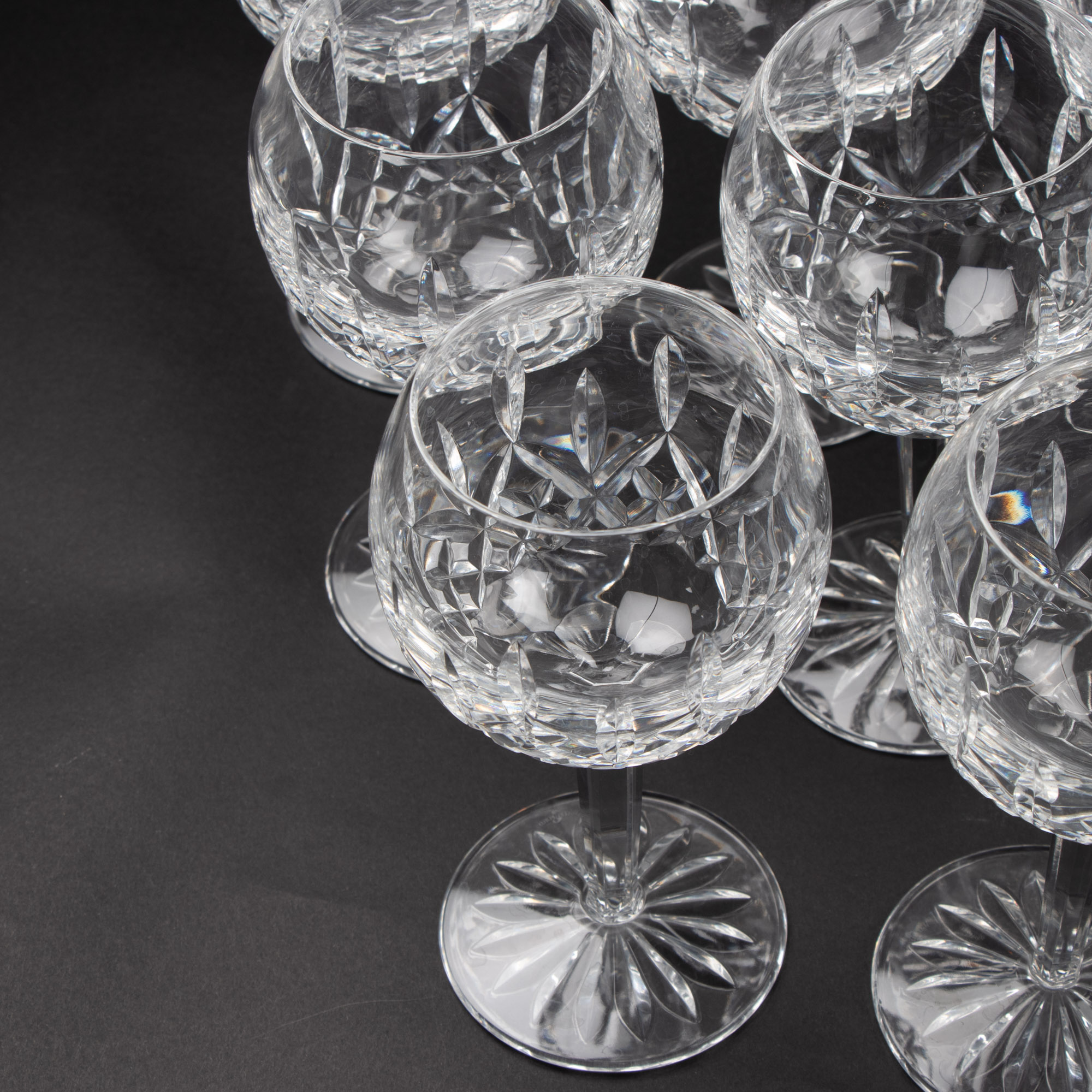Waterford Crystal "Lismore" Oversize Wine Glasses
