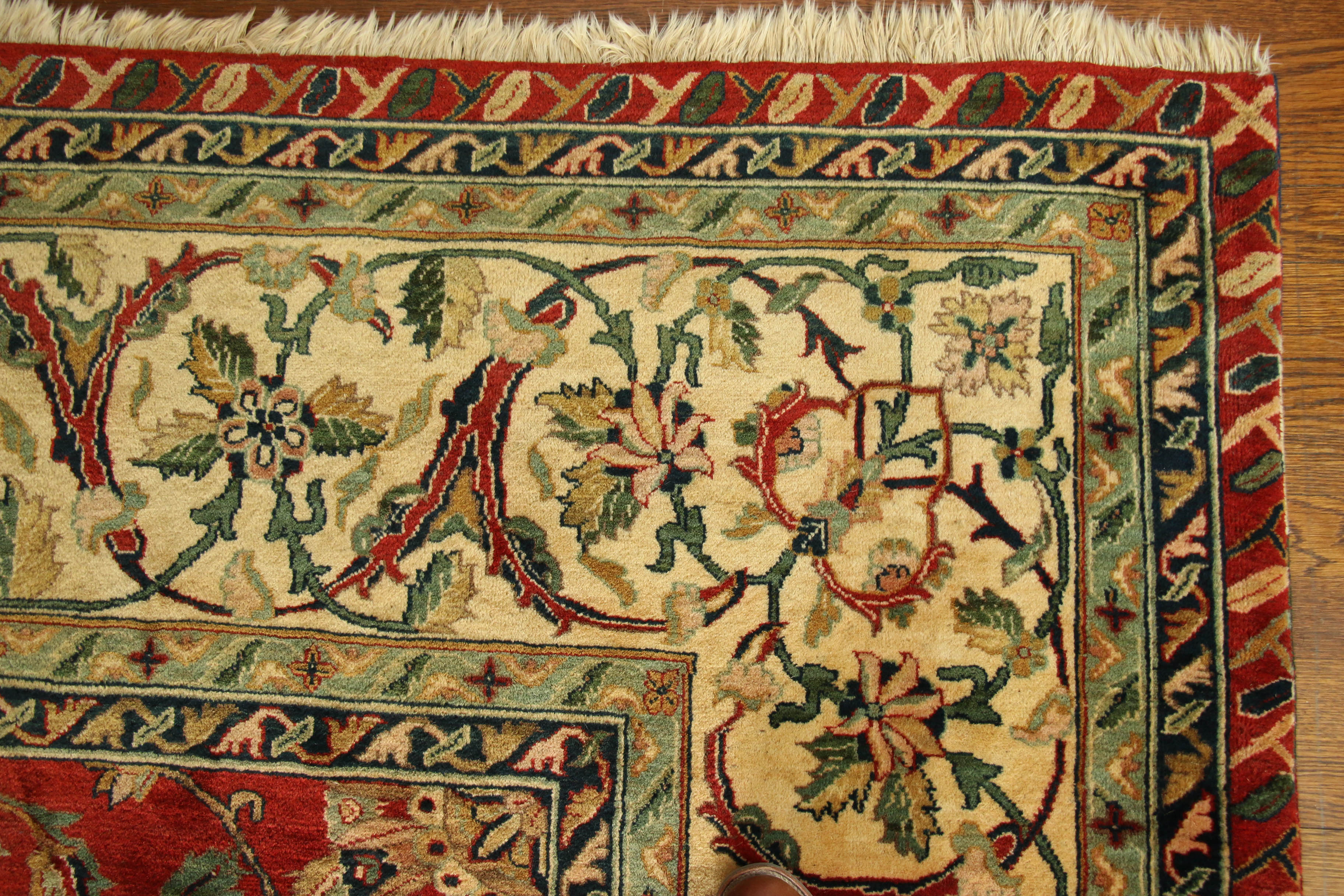 11'9 x 15'4 Hand-Knotted Indian Wool Area Rug from The Rug Gallery