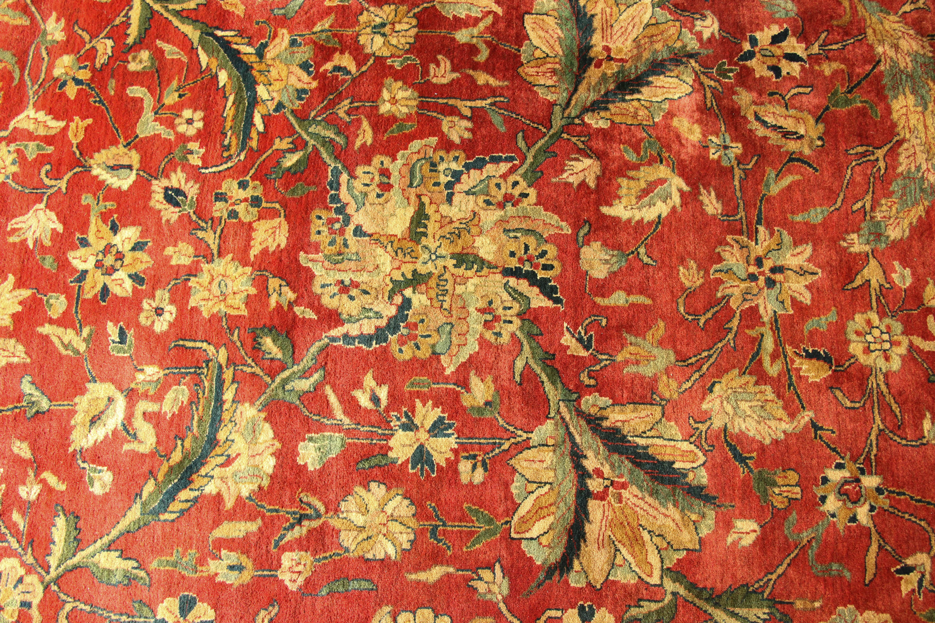 11'9 x 15'4 Hand-Knotted Indian Wool Area Rug from The Rug Gallery