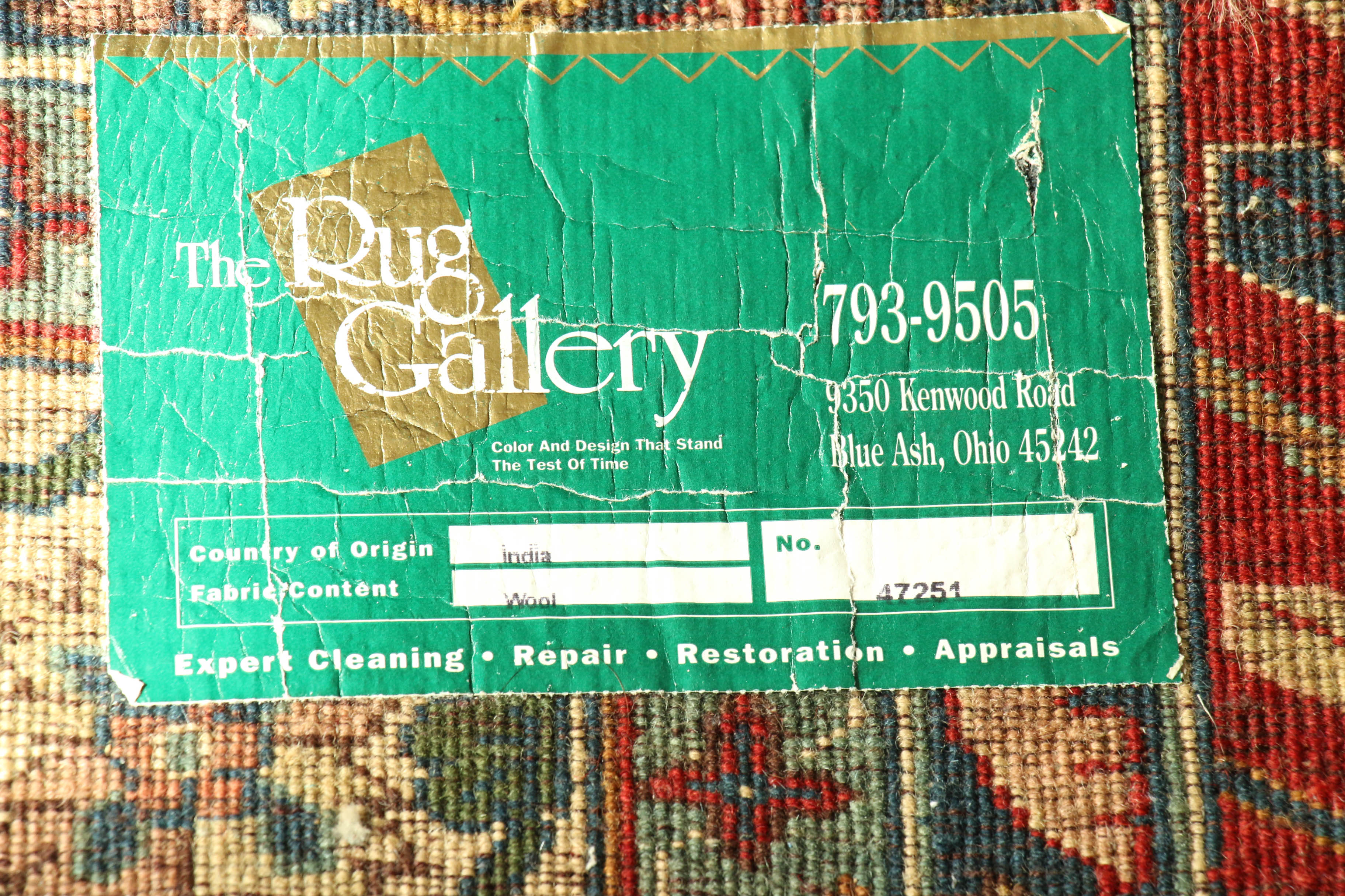 11'9 x 15'4 Hand-Knotted Indian Wool Area Rug from The Rug Gallery