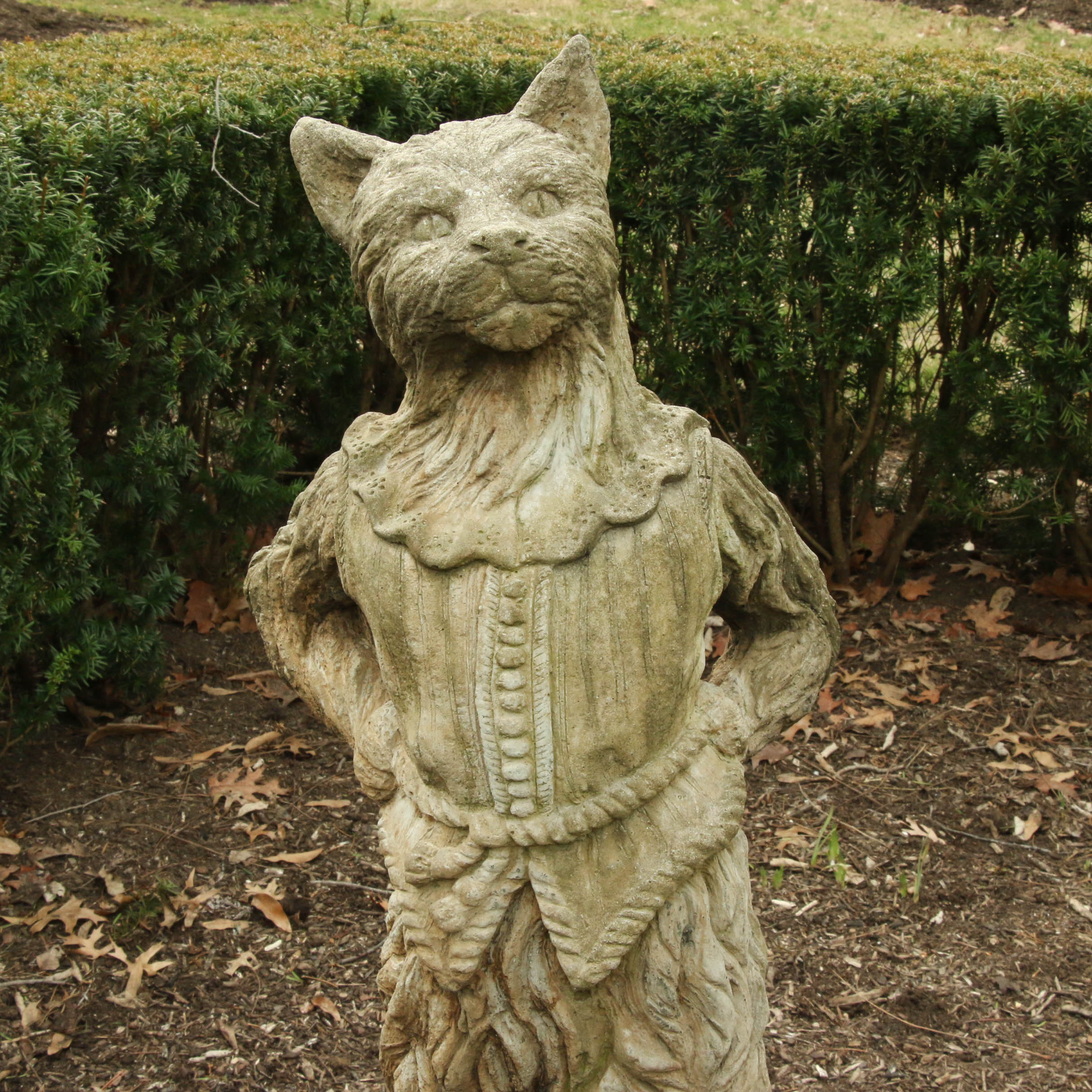 Puss in Boots Concrete Garden Statue