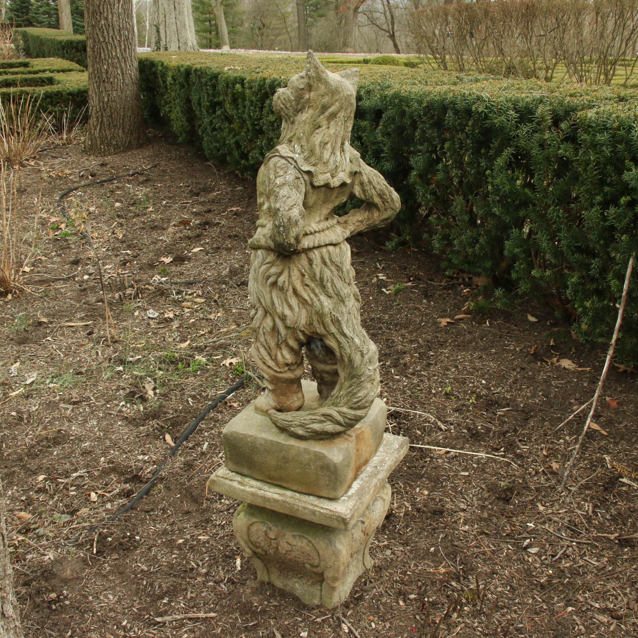 Puss in Boots Concrete Garden Statue