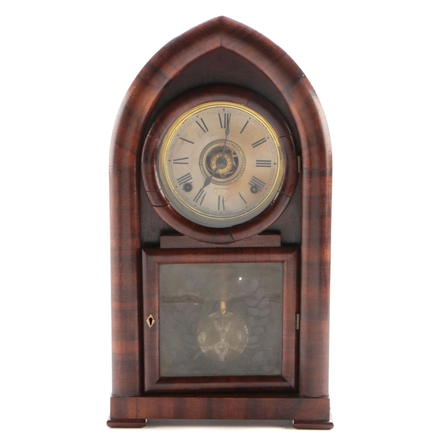 Seith Thomas American Eight-Day Cathedral Clock, Late 19th Century