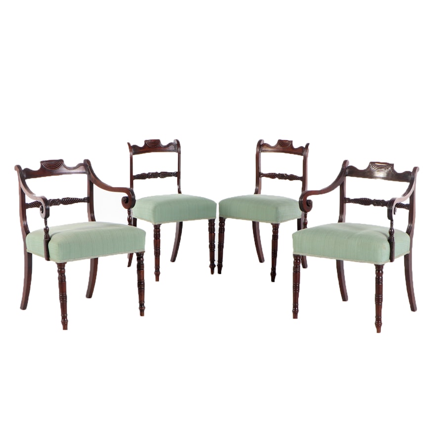 Four Regency Mahogany Dining Chairs, Early 19th Century