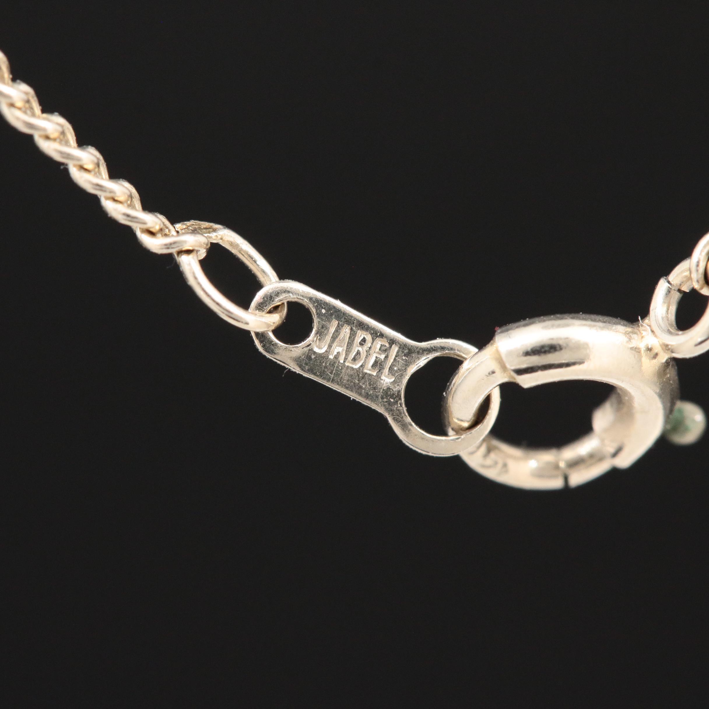 14K White Gold Diamond Heart Pendant Necklace