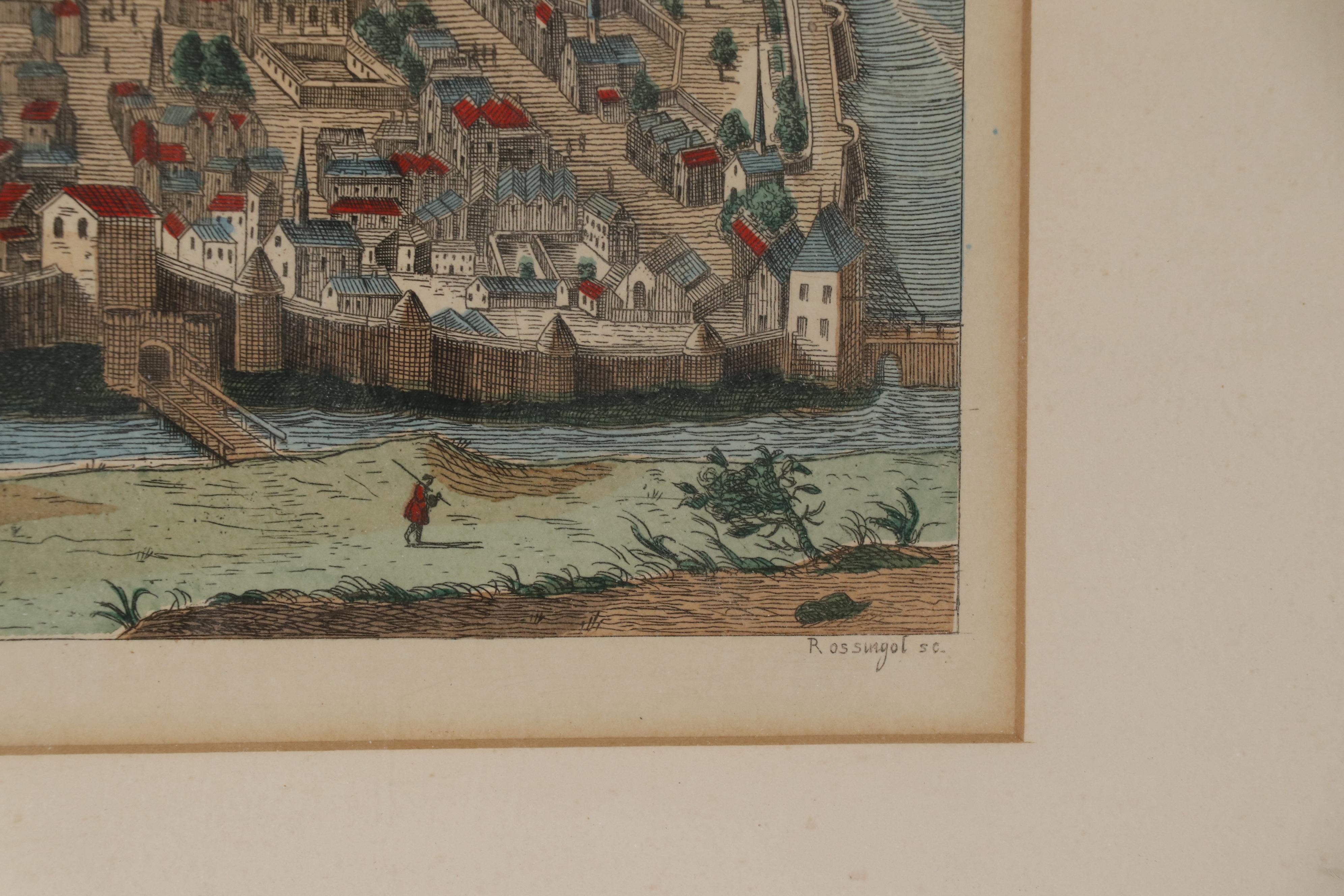 Hand-Colored Lithograph after Rossingol "Vve De Paris"