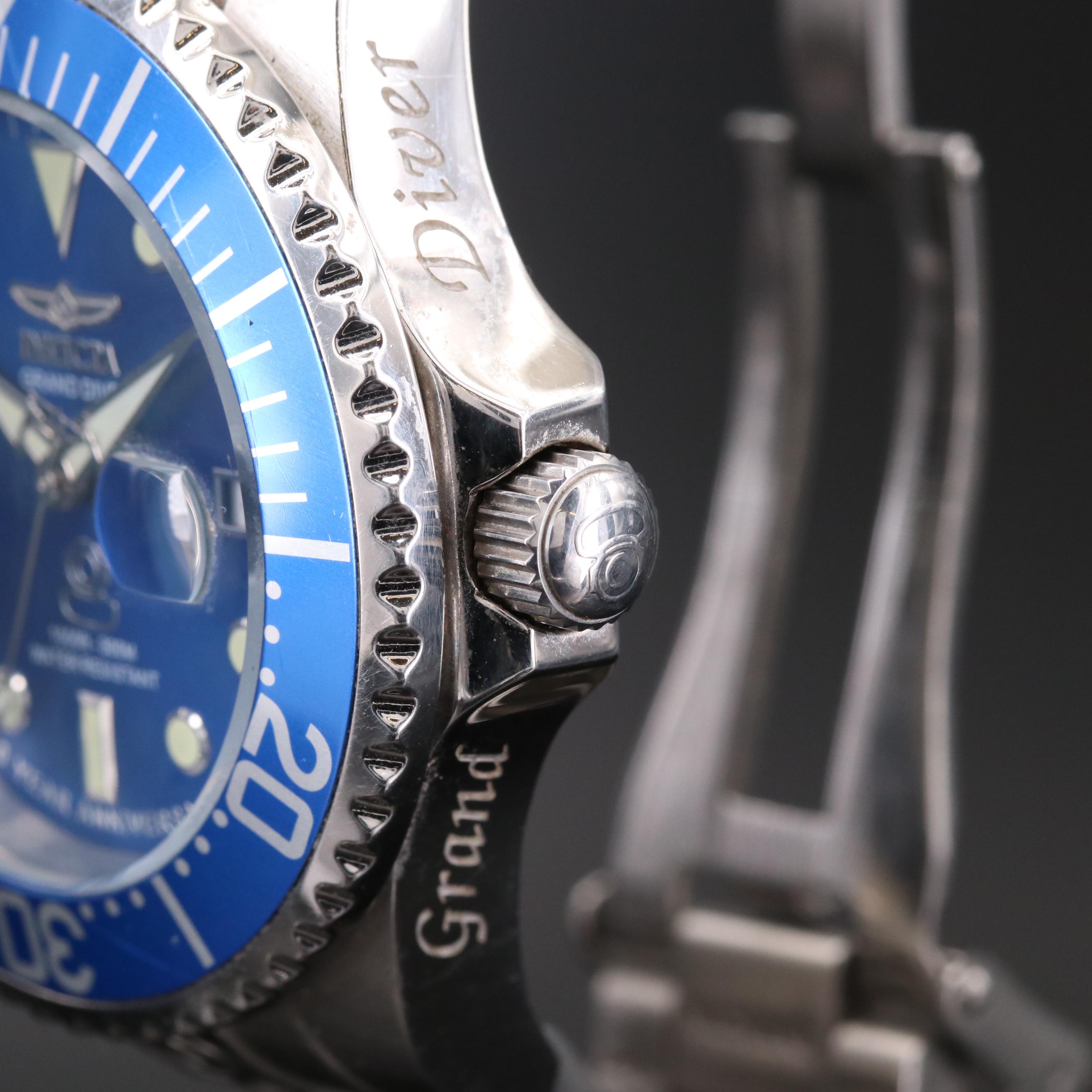Invicta Gand Diver 10 Year Anniversary Stainless Steel Automatic Watch