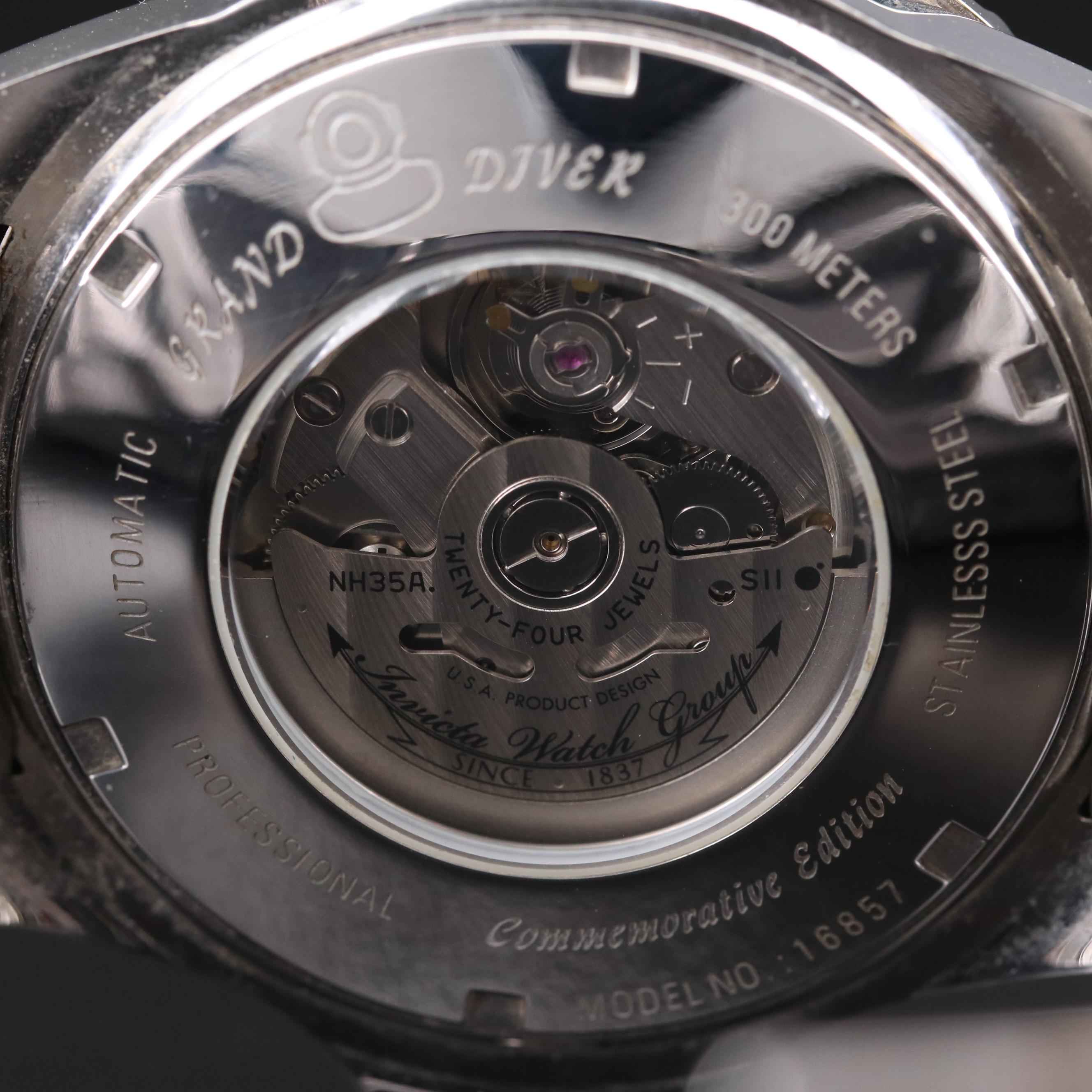 Invicta Gand Diver 10 Year Anniversary Stainless Steel Automatic Watch