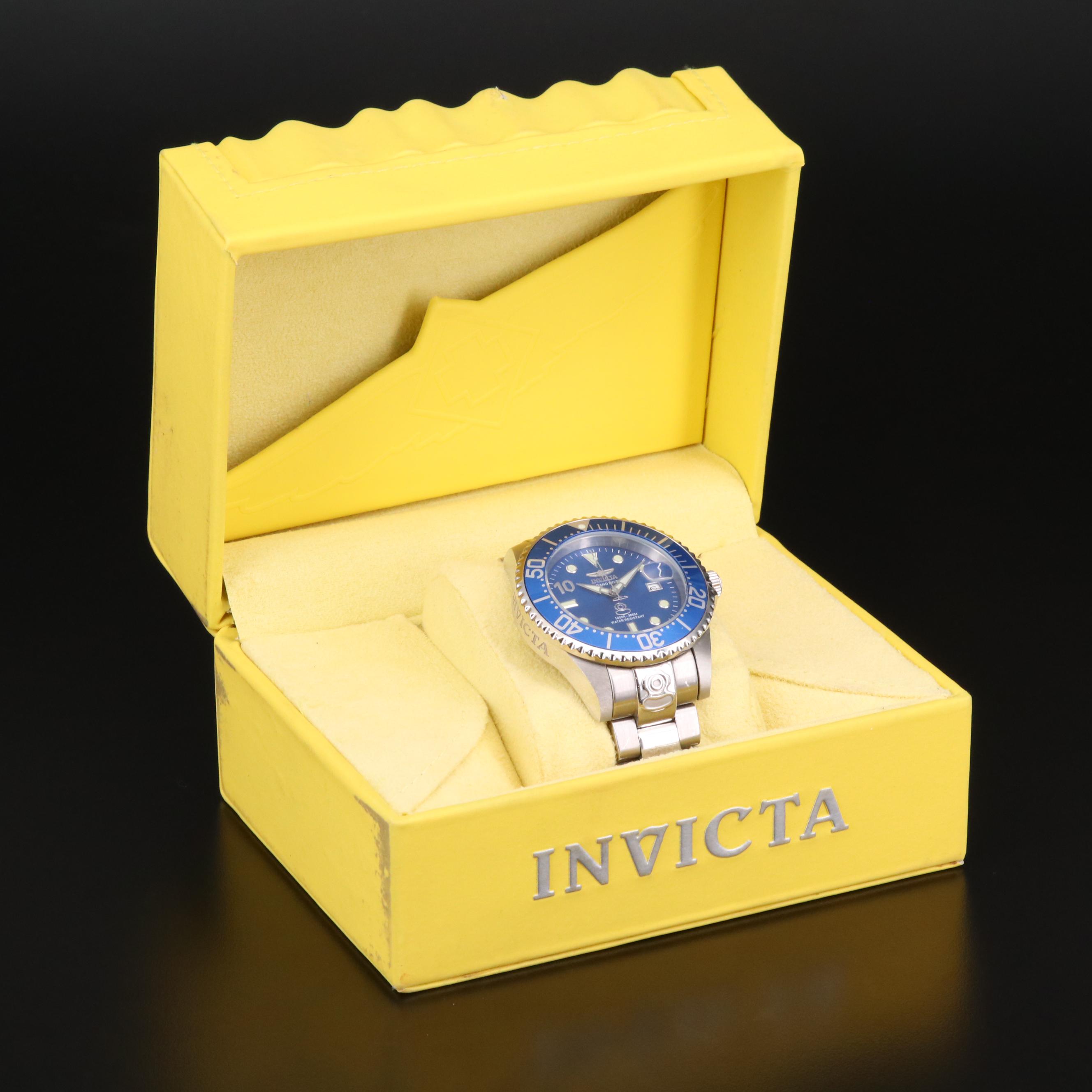 Invicta Gand Diver 10 Year Anniversary Stainless Steel Automatic Watch