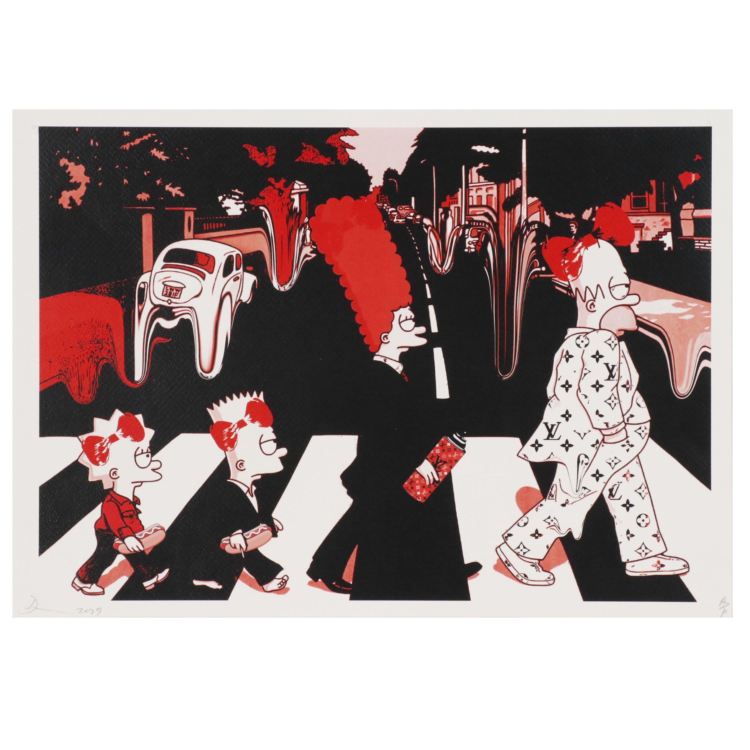 Death NYC Giclée "Family Drip Print Bk R"