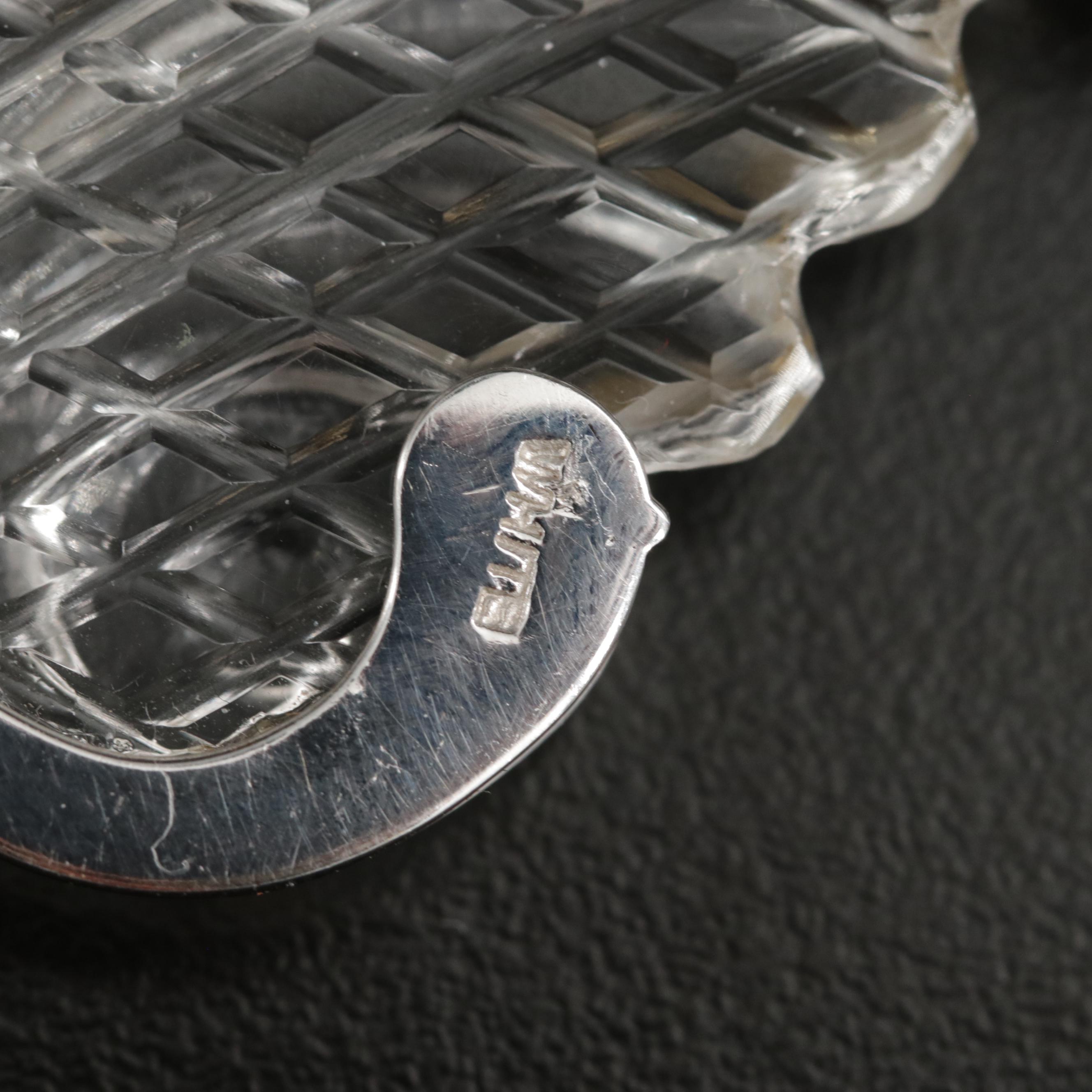 Tony White 18K Gold Rock Quartz Crystal and Pearl Brooch