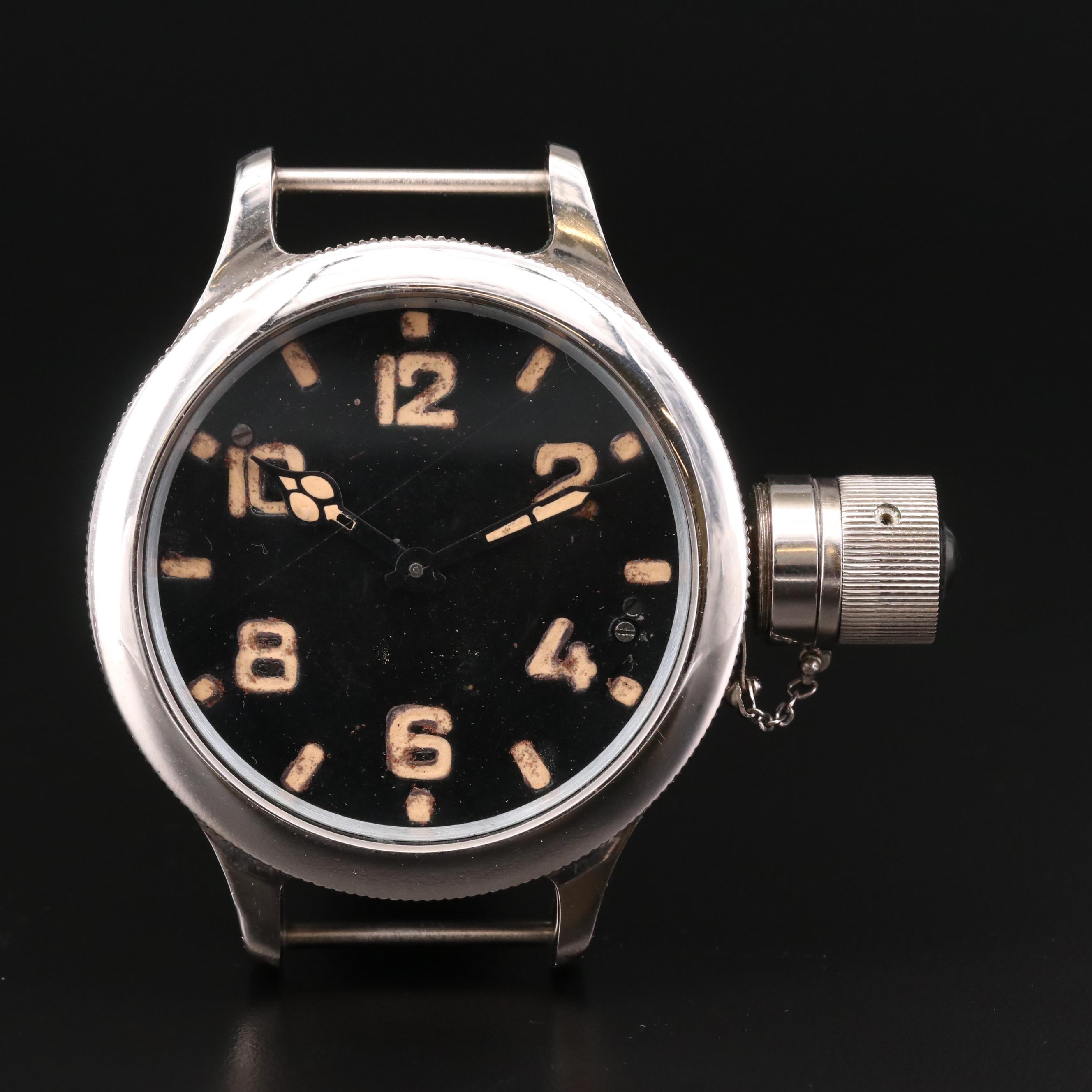 Vintage Zlatoust 191-CHS Soviet Military Stainless Steel Dive Watch