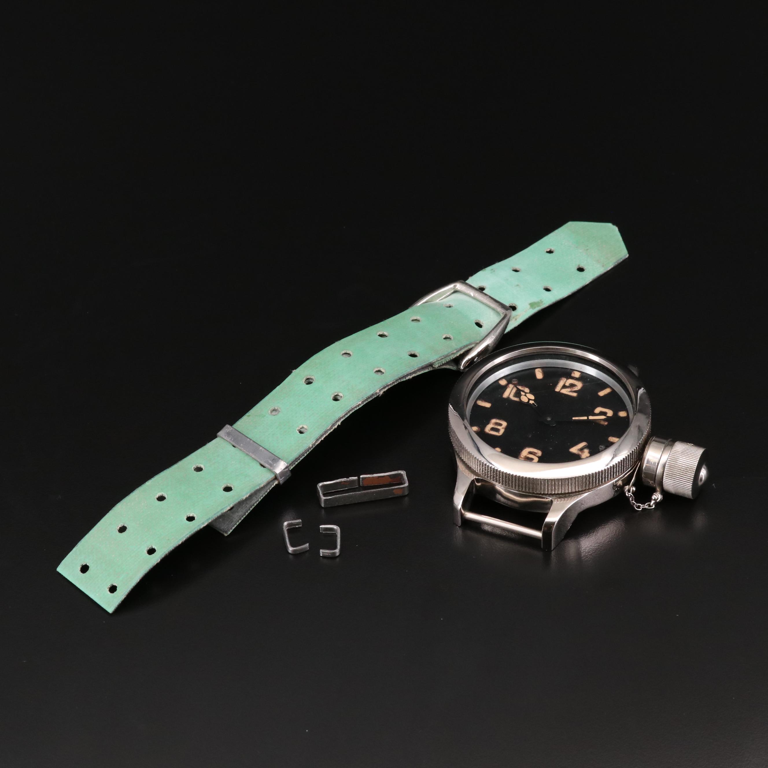 Vintage Zlatoust 191-CHS Soviet Military Stainless Steel Dive Watch