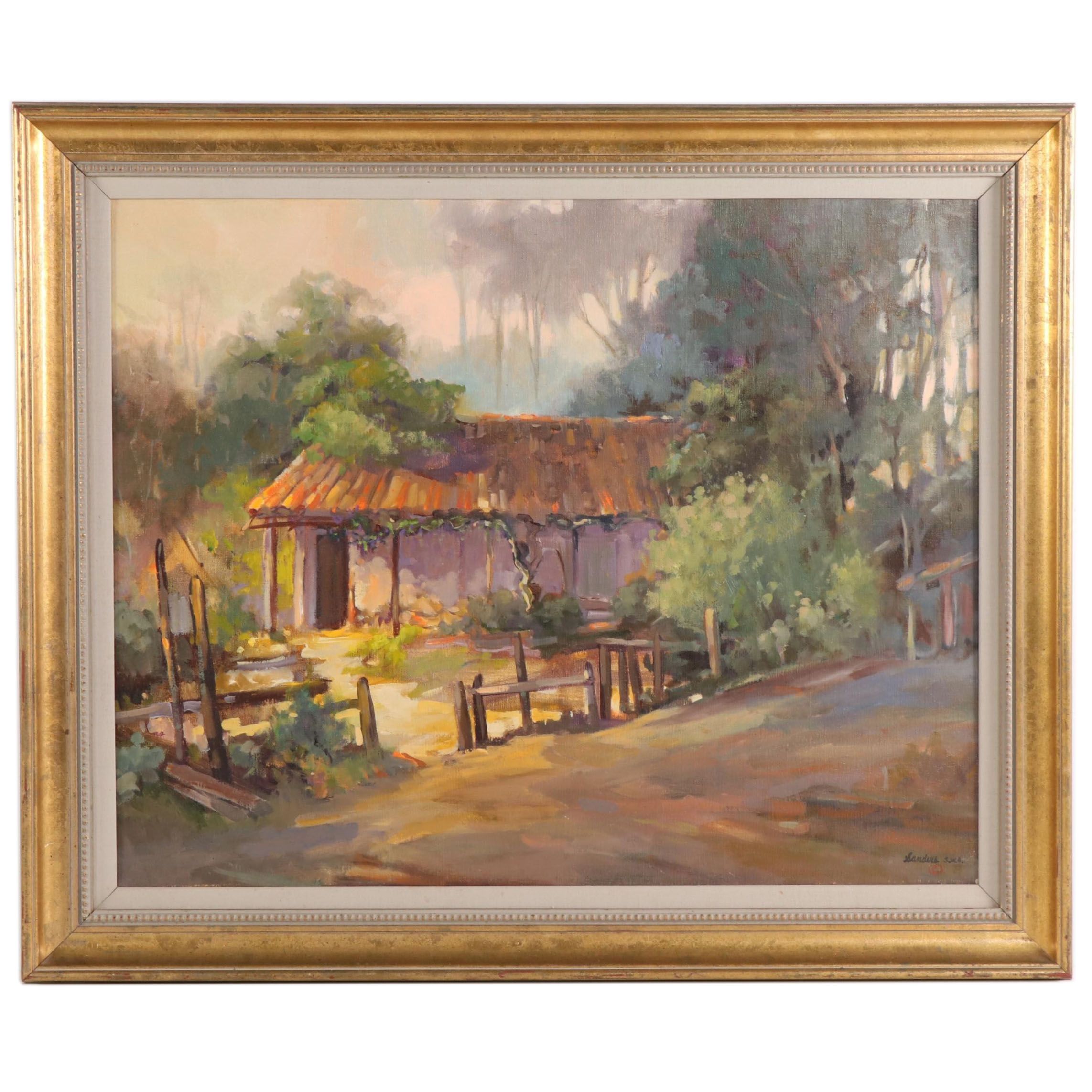 Peggy Sanders Oil Painting "Old Balcoff Adobe"