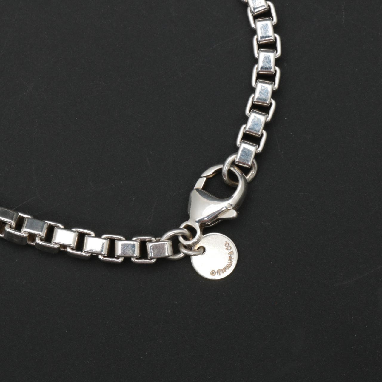Tiffany & Co Sterling Silver Box Link Bracelet