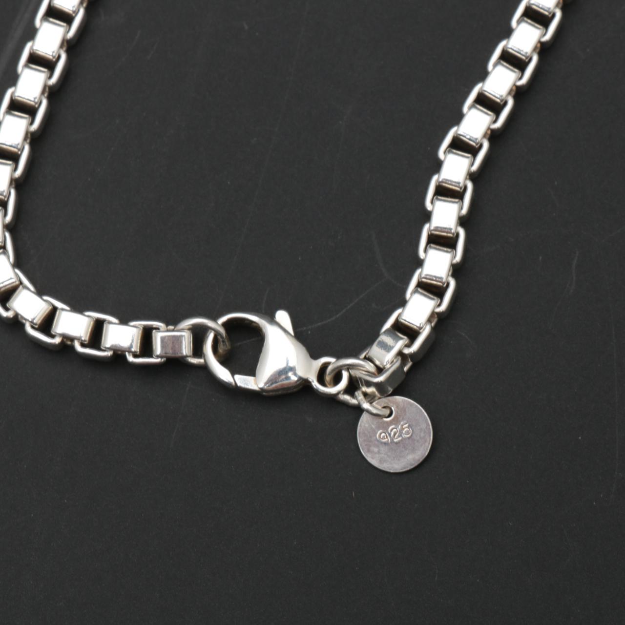 Tiffany & Co Sterling Silver Box Link Bracelet