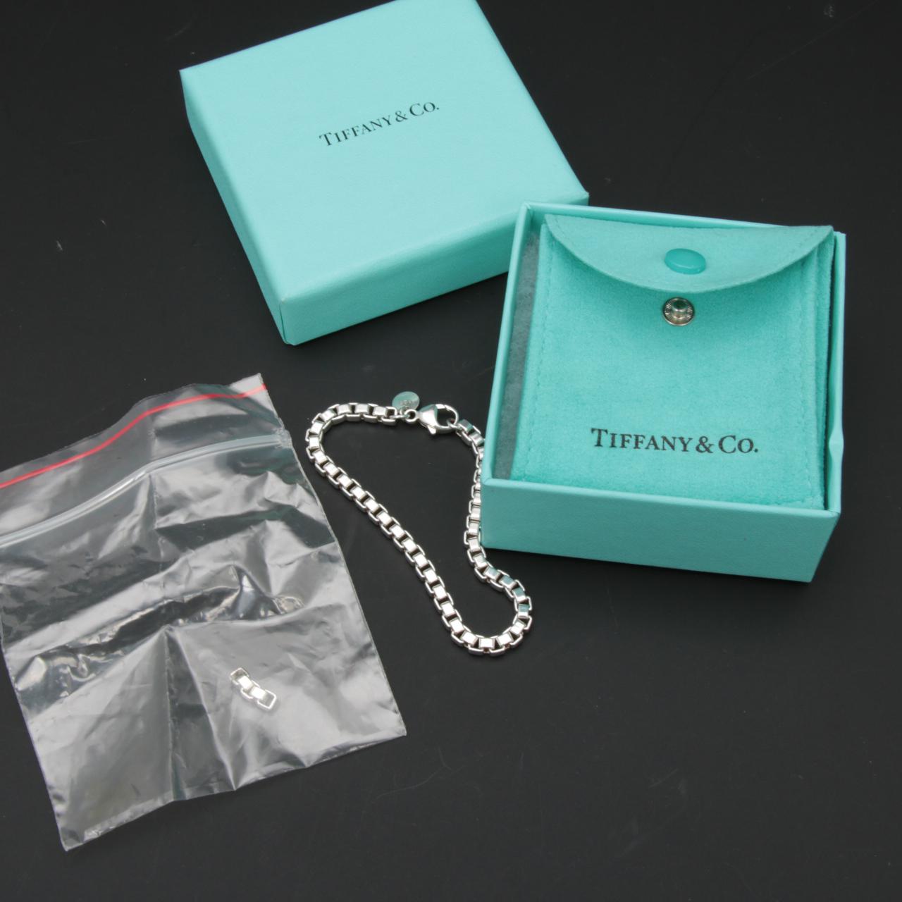 Tiffany & Co Sterling Silver Box Link Bracelet
