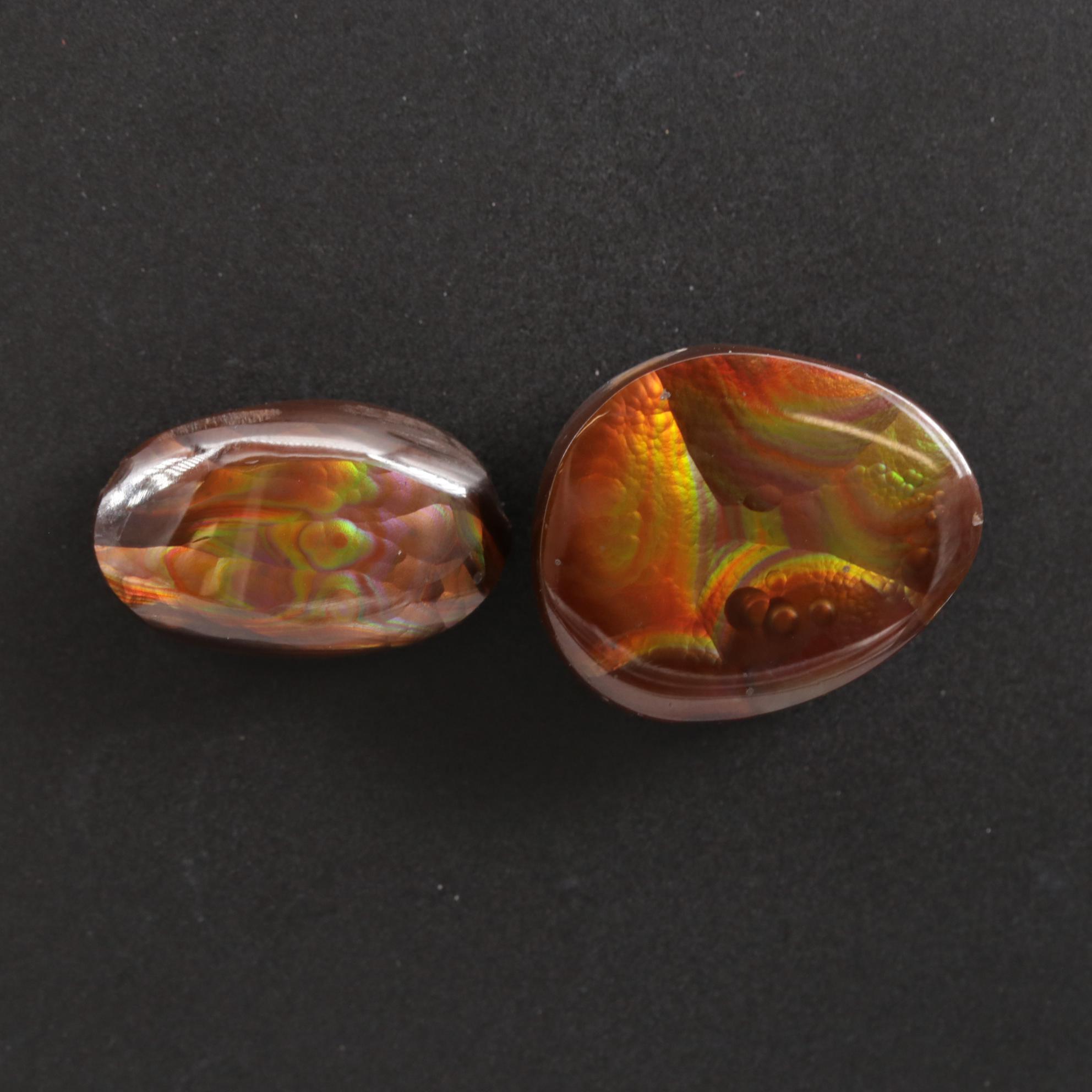 Loose Fire Agate Freeform Cabochons