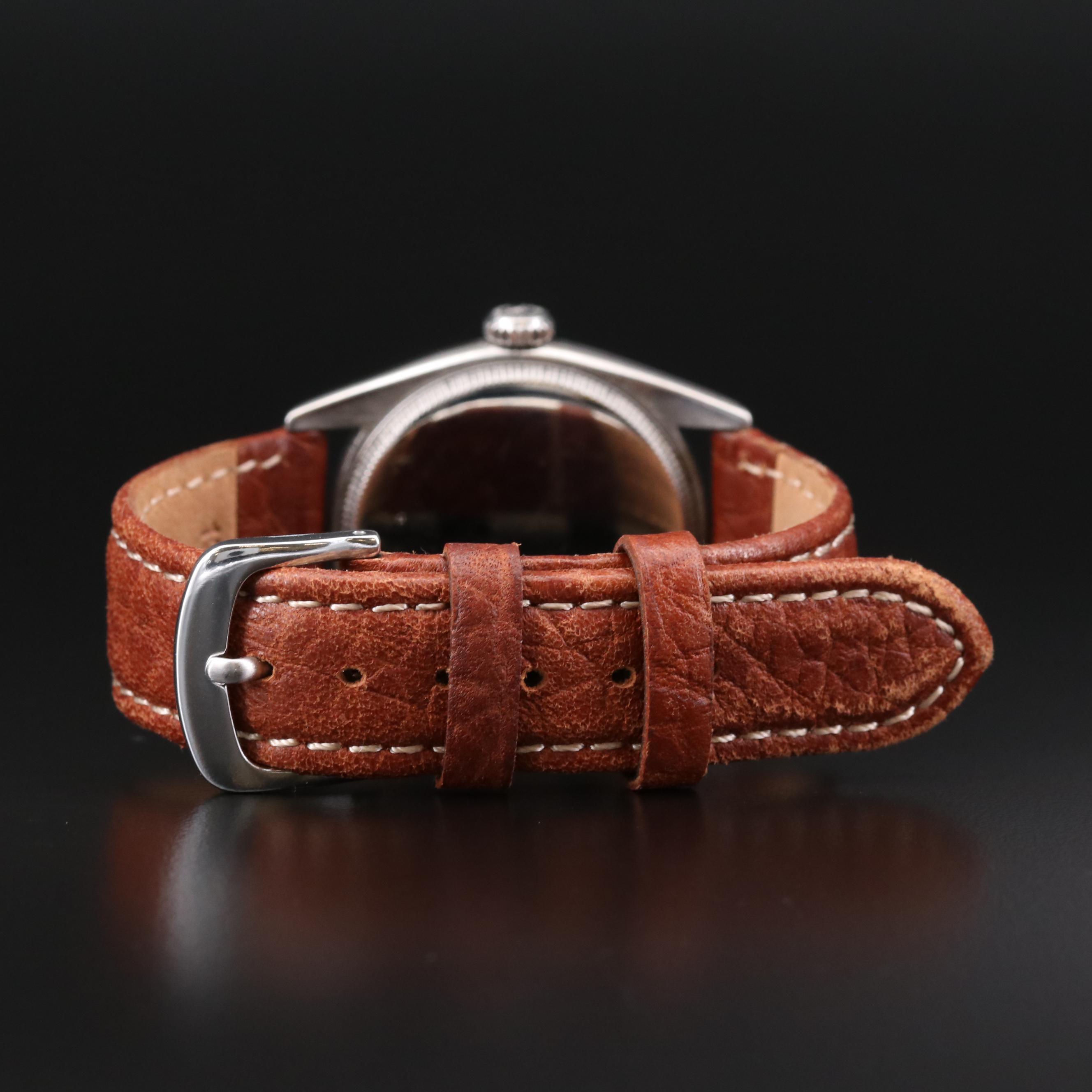 1952 Rolex Oyster Arabic Dial Stainless Steel Watch