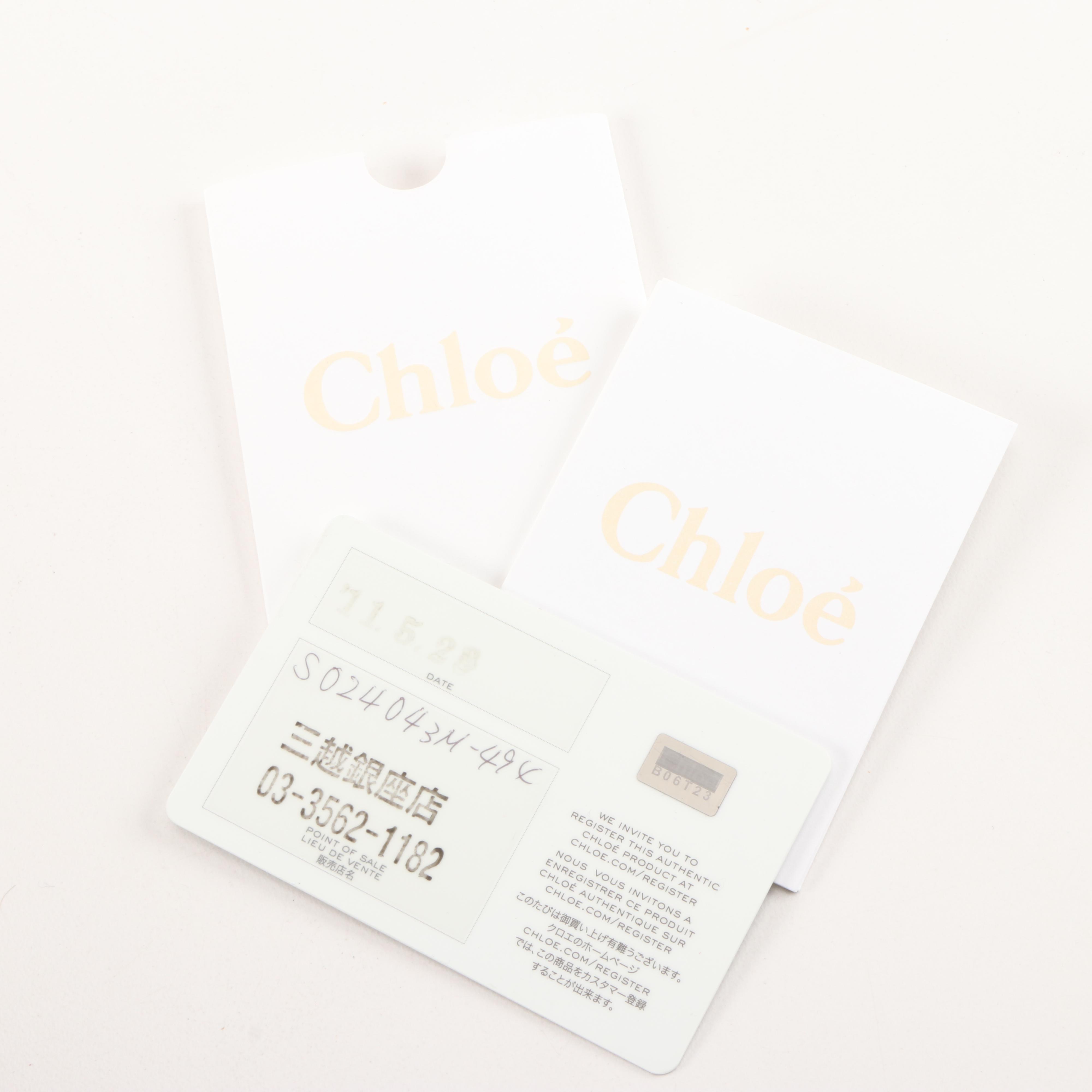 Chloé Small Paraty Bag in Red Pebbled Leather