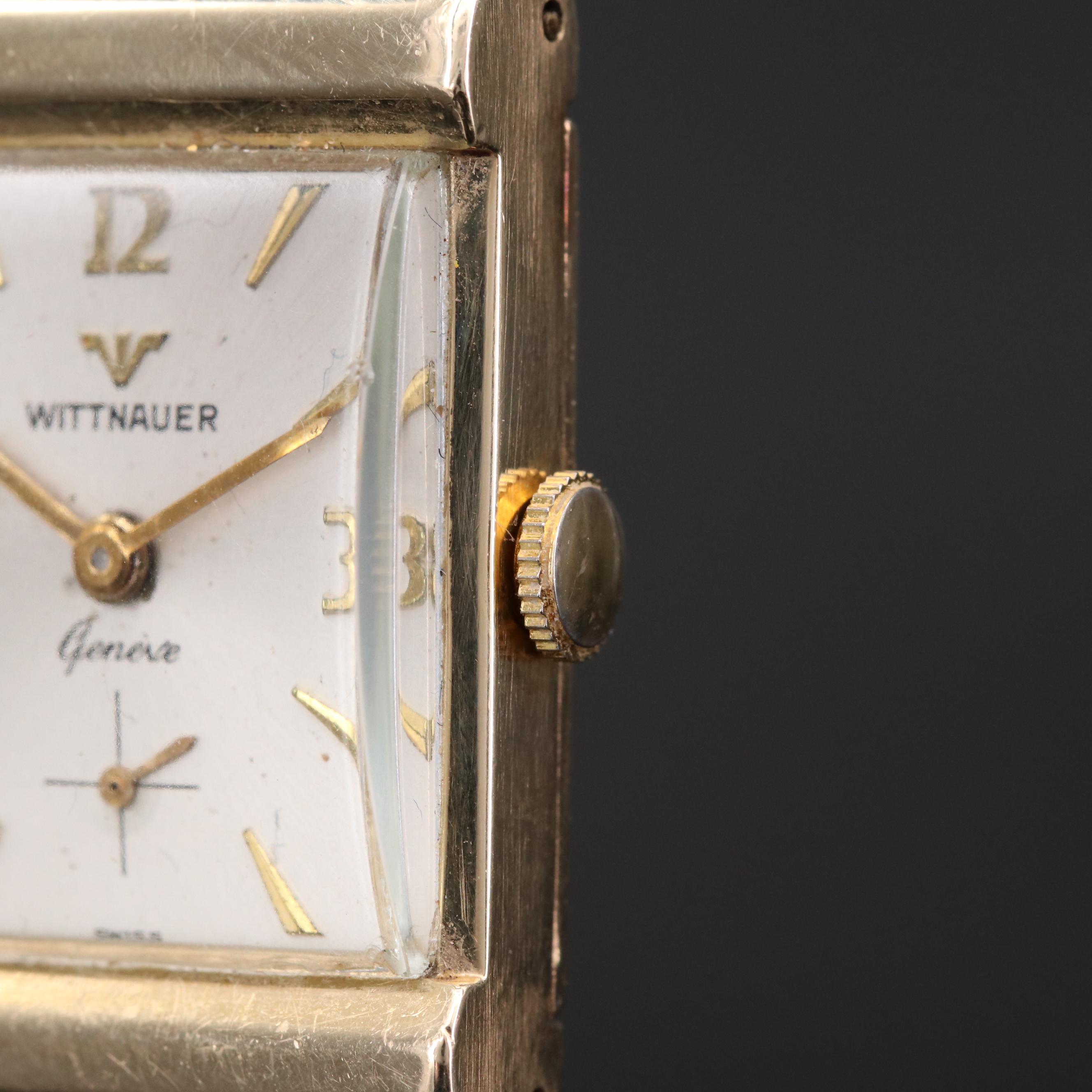 Wittnauer 14K Gold Stem Wind Watch, Circa 1950