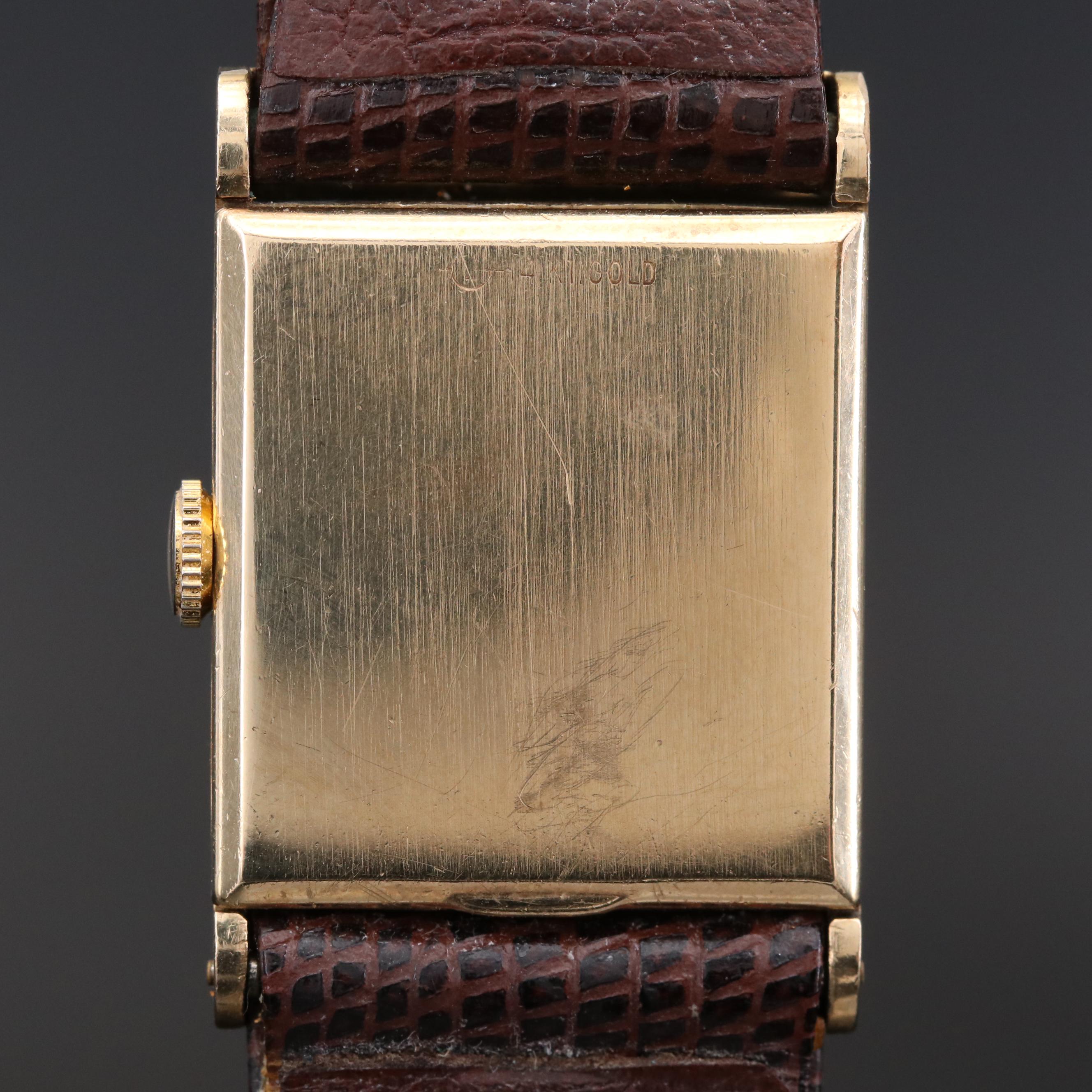 Wittnauer 14K Gold Stem Wind Watch, Circa 1950