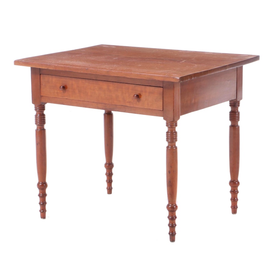 American Primitive Cherry Table, Early to Mid 19th Century