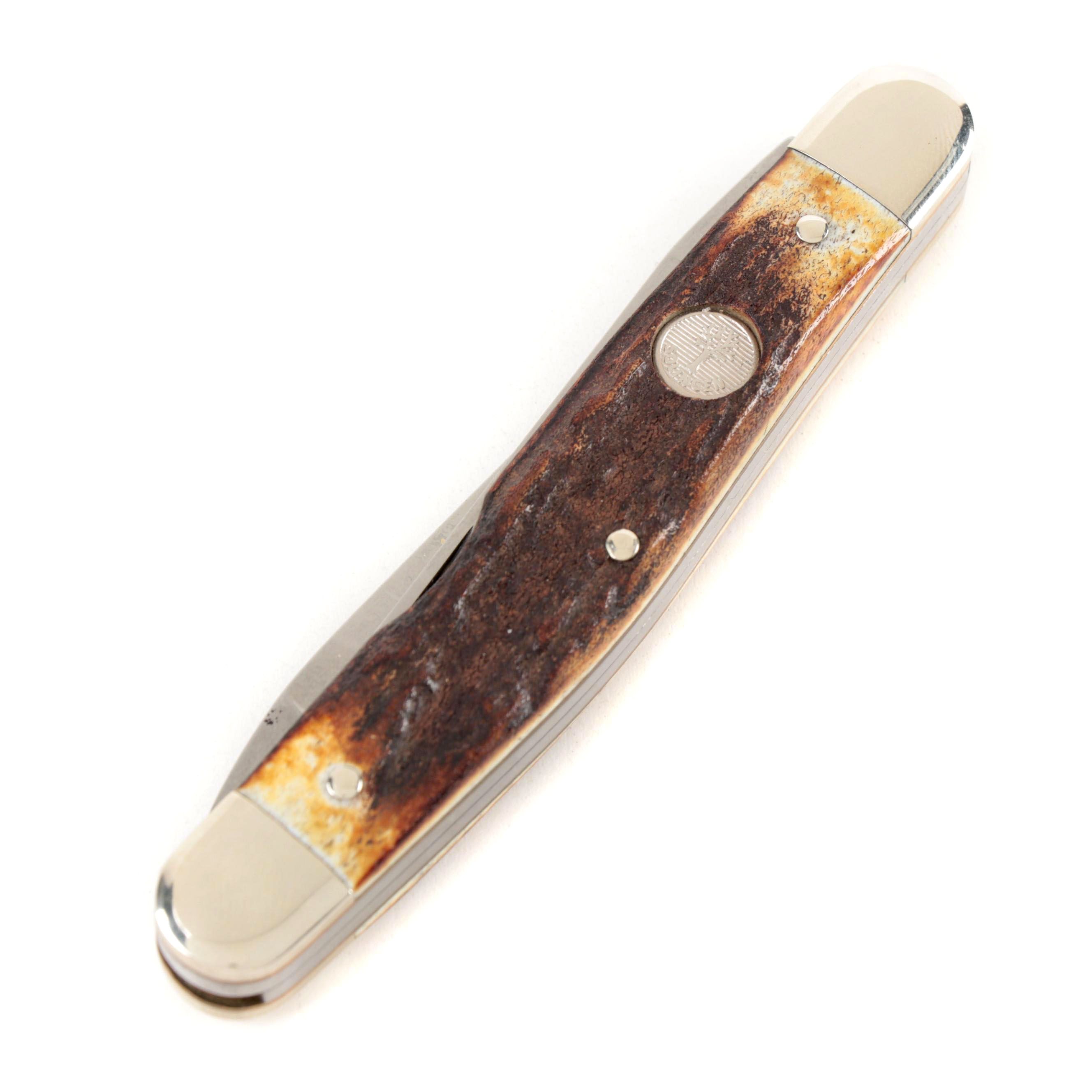 Boker Solingen Germany "Carolina Muskrat" No. 95 Dual Blade Hunting Knife