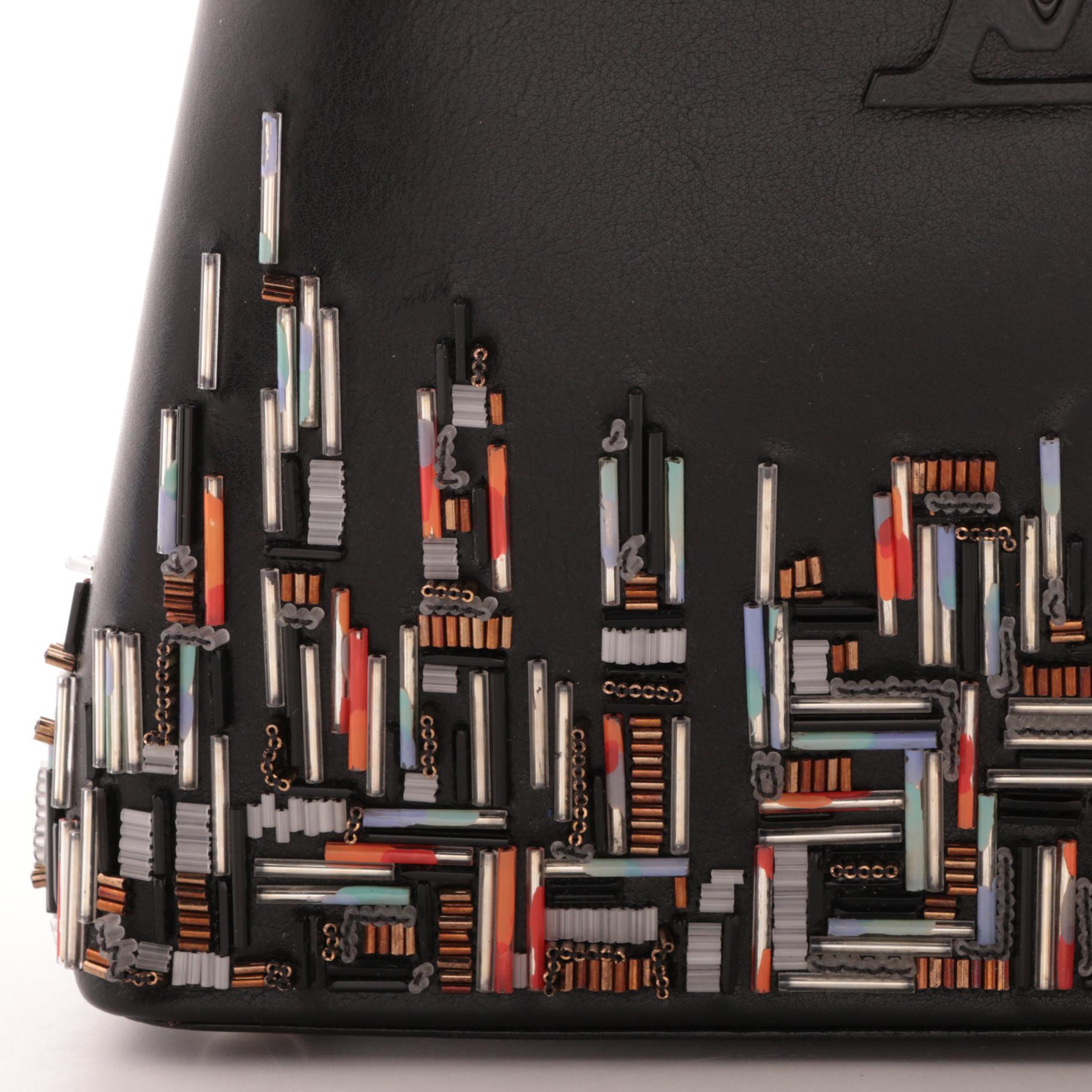 Louis Vuitton Limited Edition City Beaded Leather Capucines BB Bag