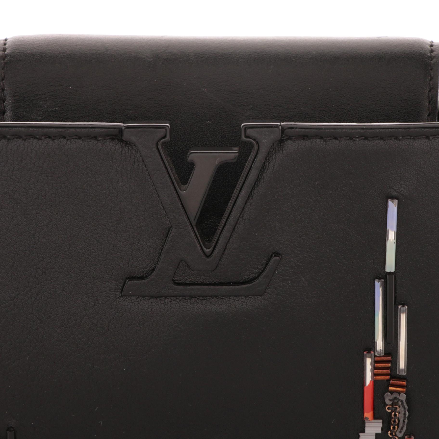 Louis Vuitton Limited Edition City Beaded Leather Capucines BB Bag