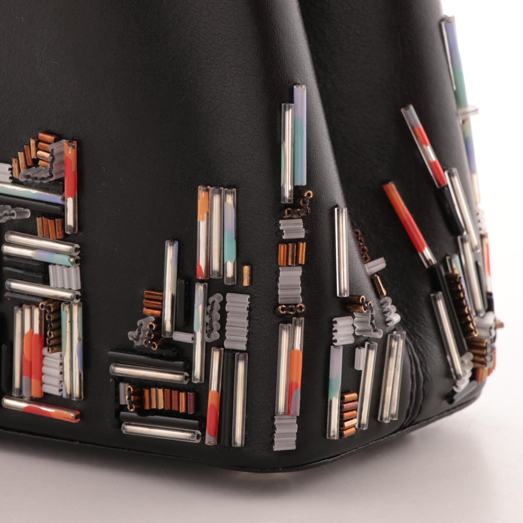 Louis Vuitton Limited Edition City Beaded Leather Capucines BB Bag