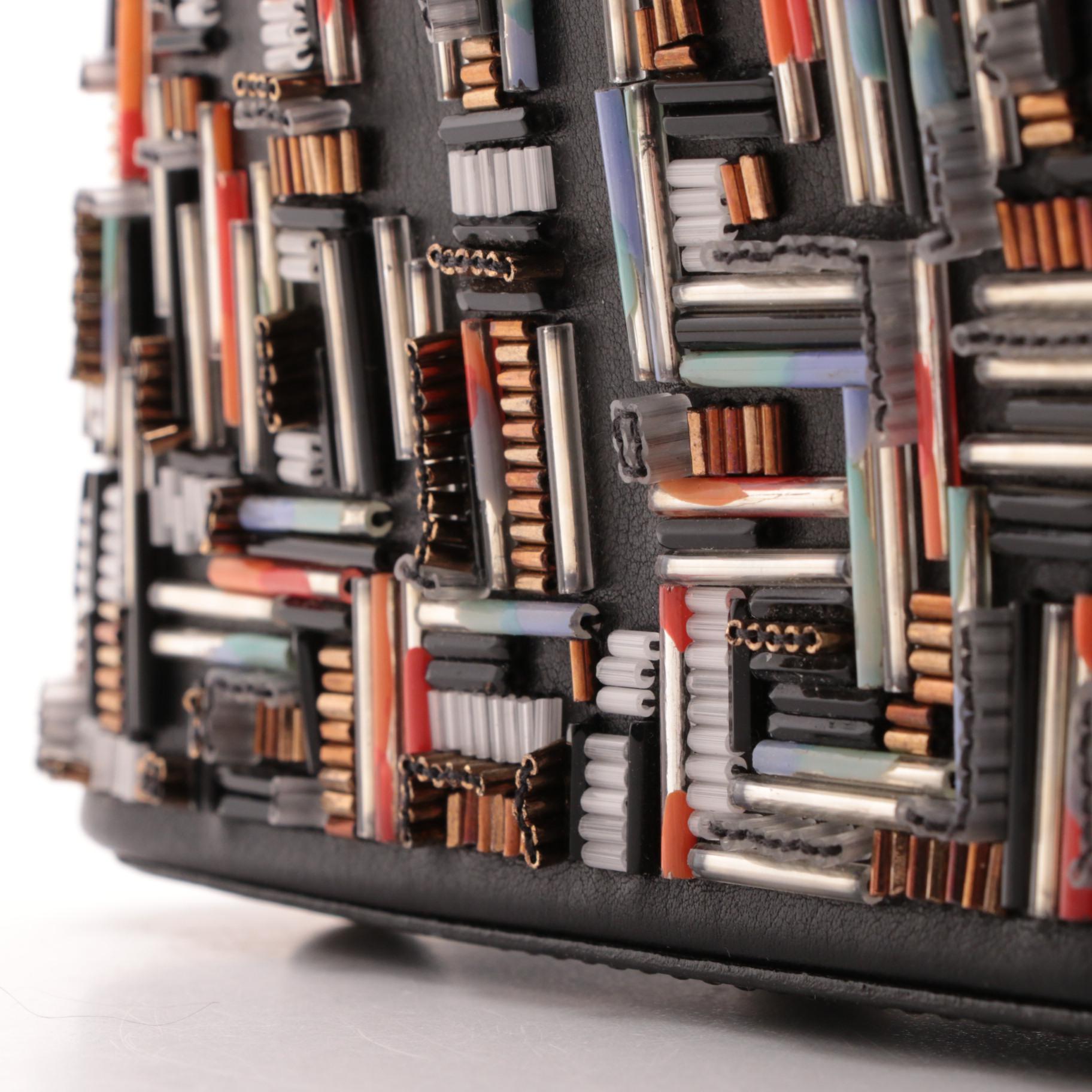 Louis Vuitton Limited Edition City Beaded Leather Capucines BB Bag