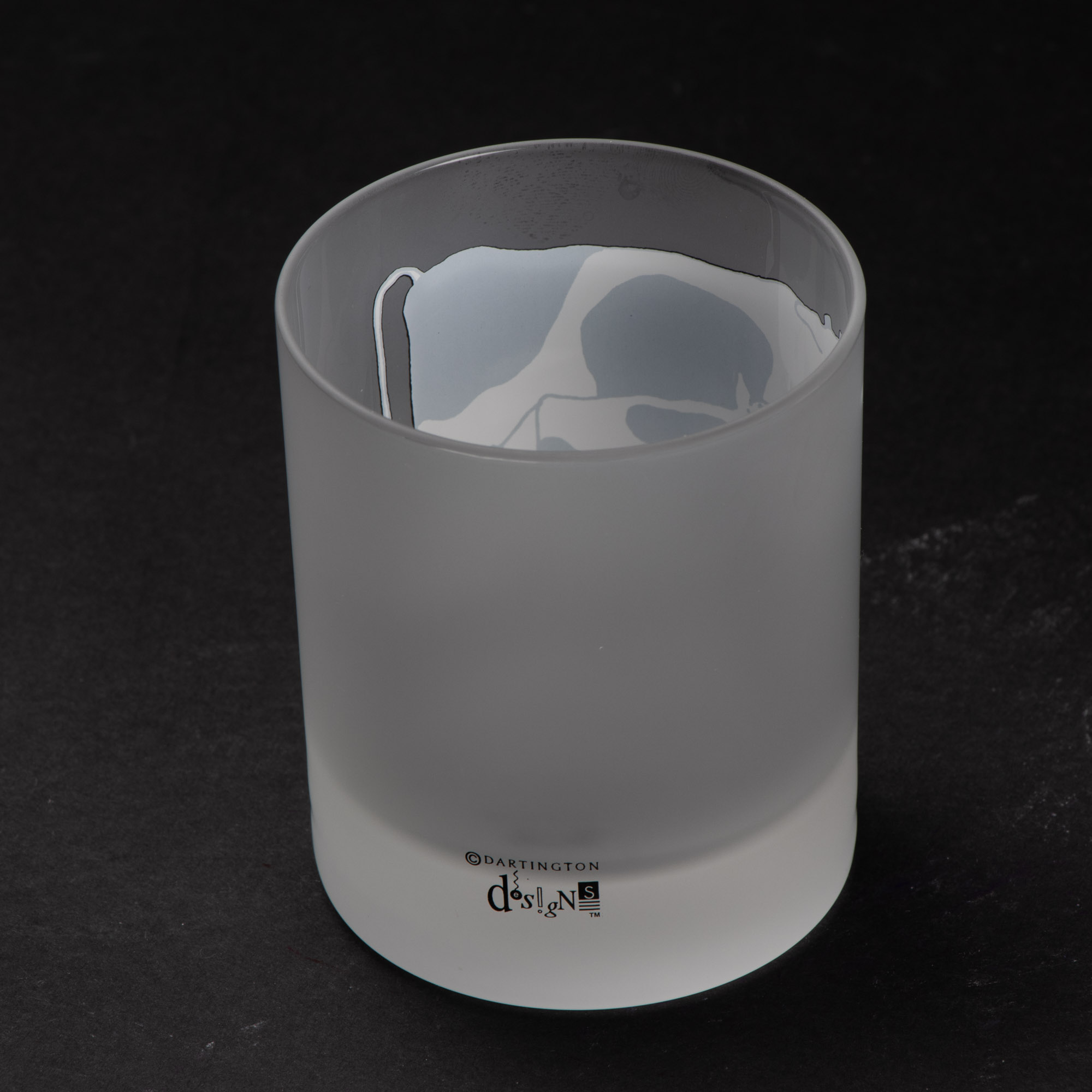 Dartington Designs "Farm Animals" Frosted Double Old Fashioned Glasses