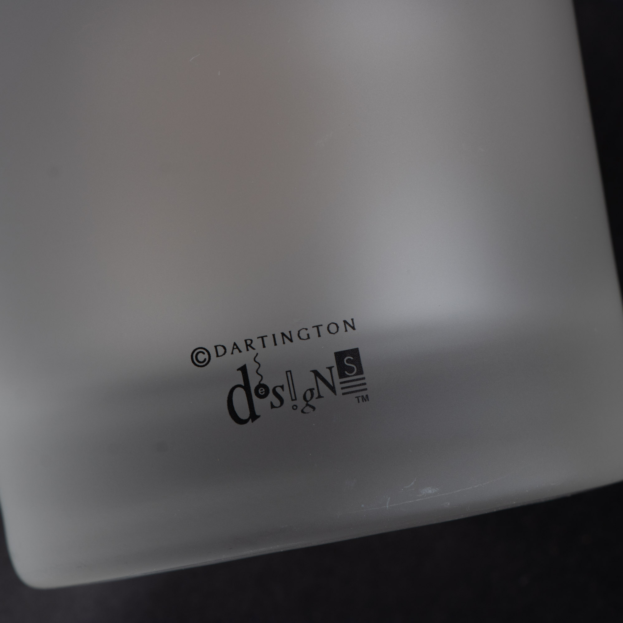 Dartington Designs "Farm Animals" Frosted Double Old Fashioned Glasses