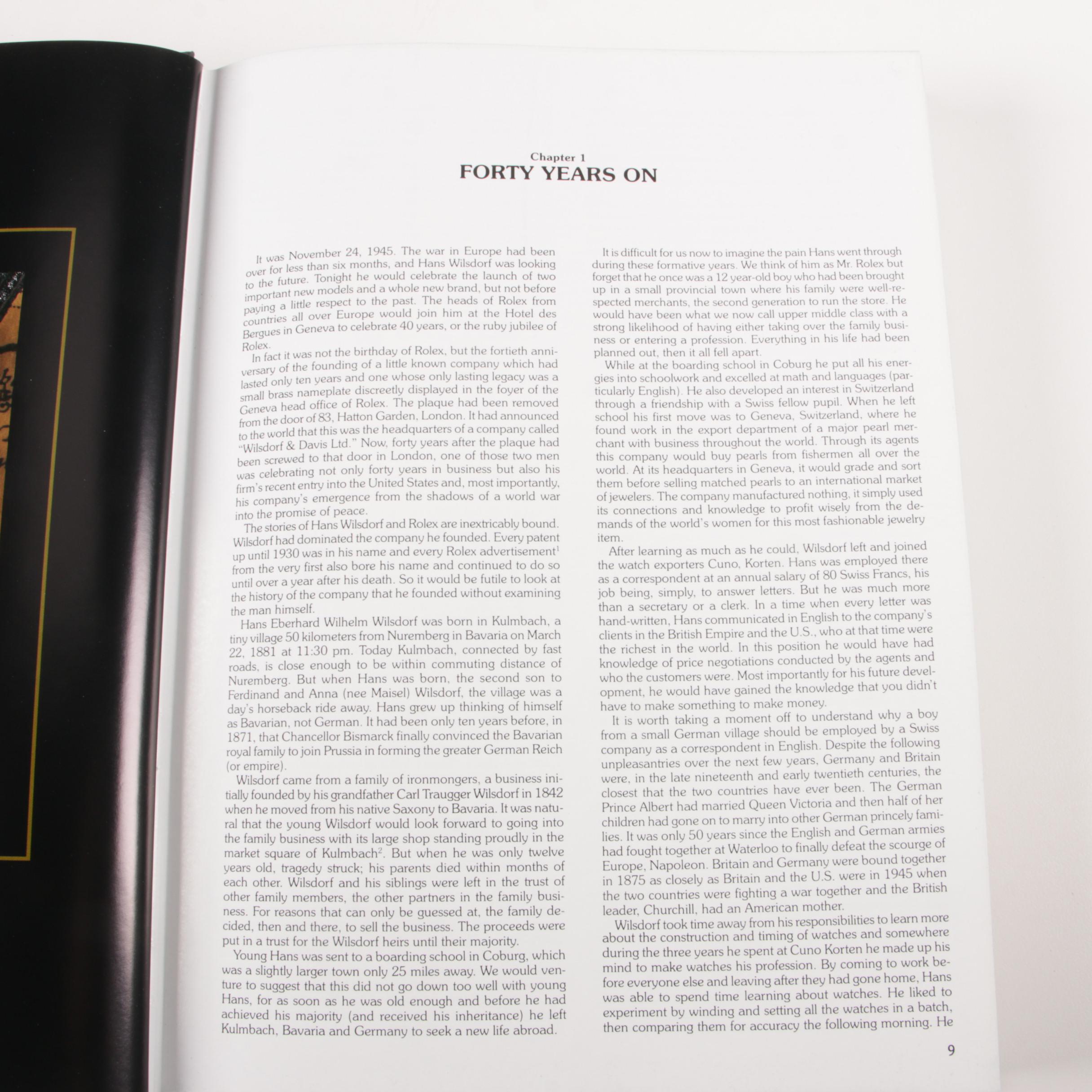 Signed "The Best of Time Rolex Watches" by Dowling and Hess, 2001