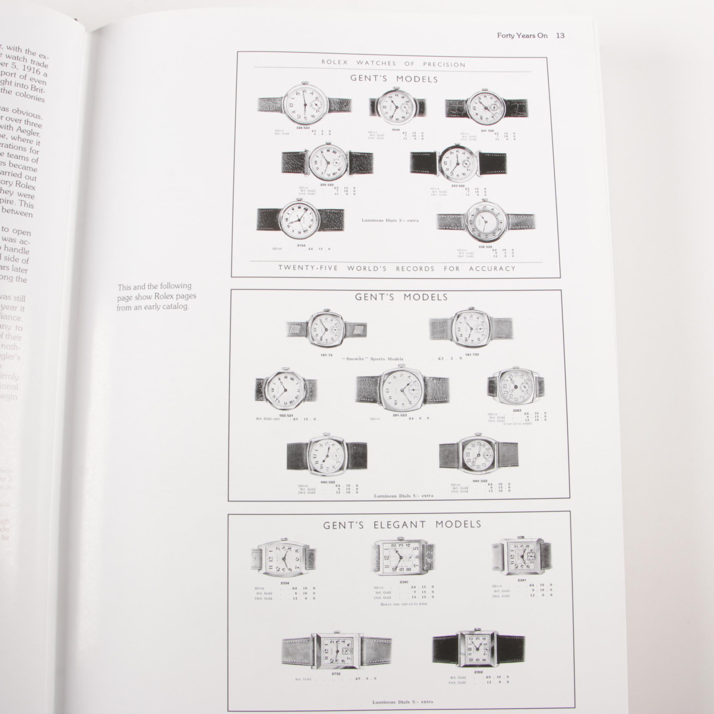 Signed "The Best of Time Rolex Watches" by Dowling and Hess, 2001