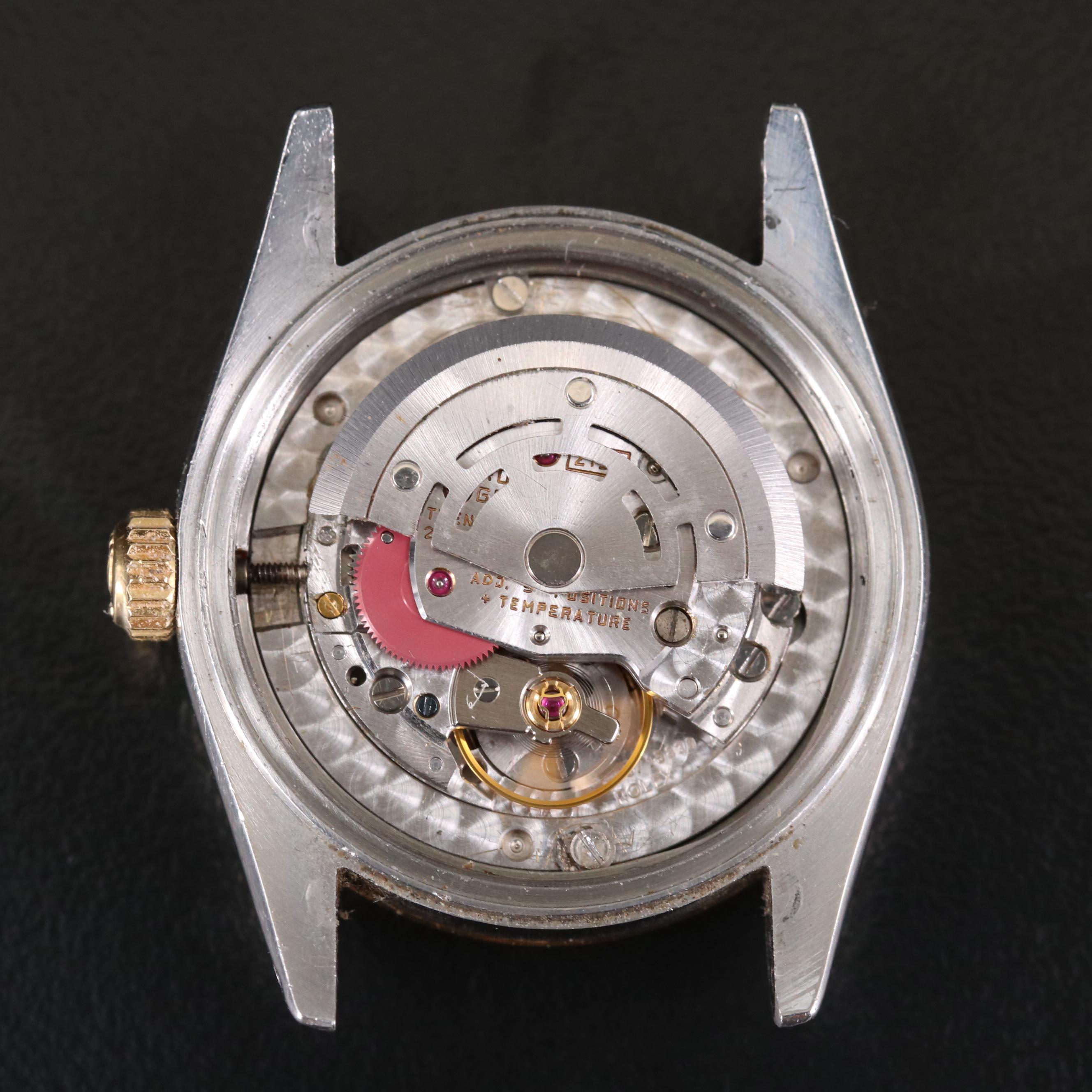 Rolex Datejust Stainless Steel and 18K Gold Diamond Dial Automatic Watch