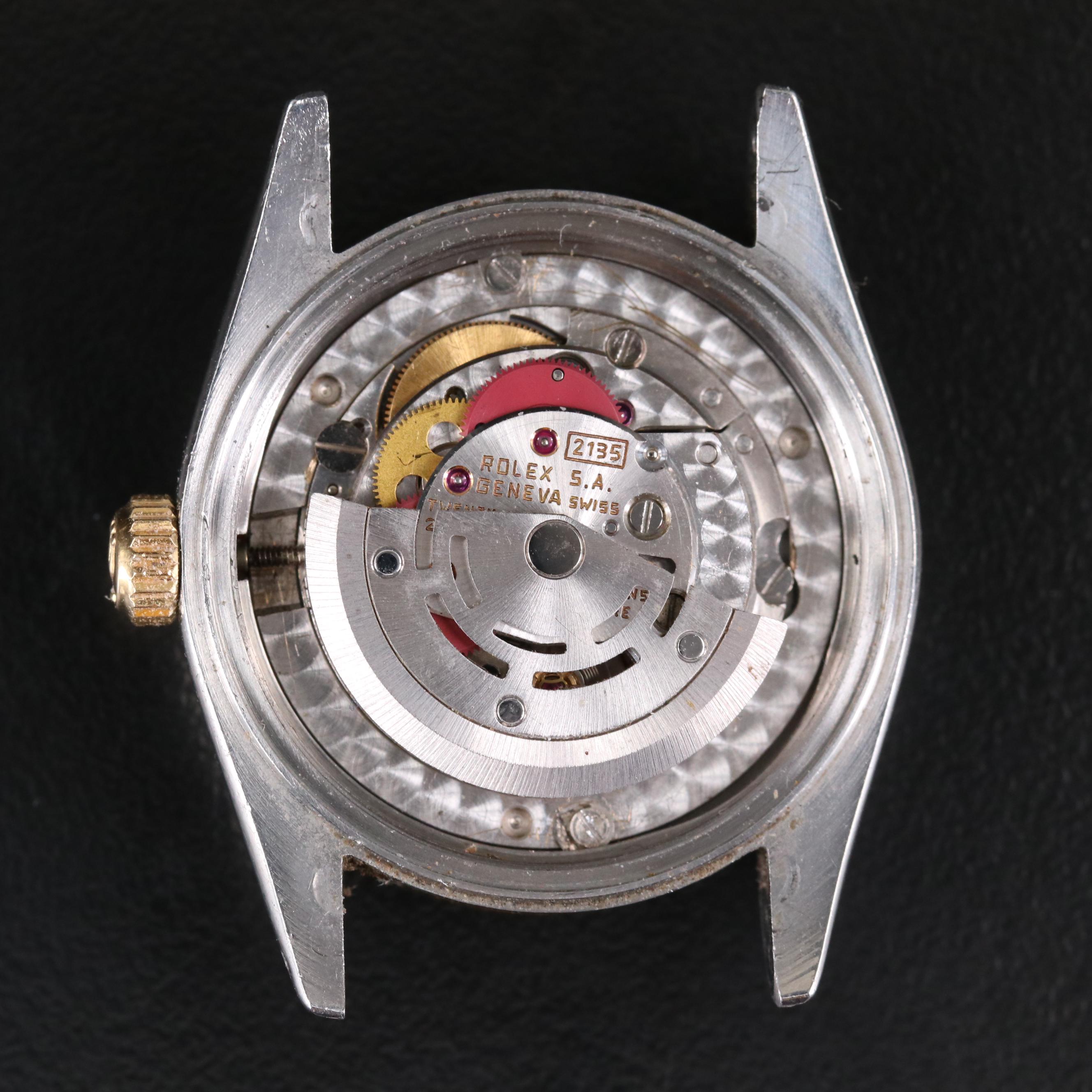 Rolex Datejust Stainless Steel and 18K Gold Diamond Dial Automatic Watch