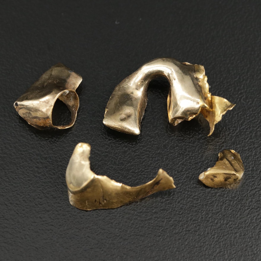 18K Yellow Gold Scrap Pieces