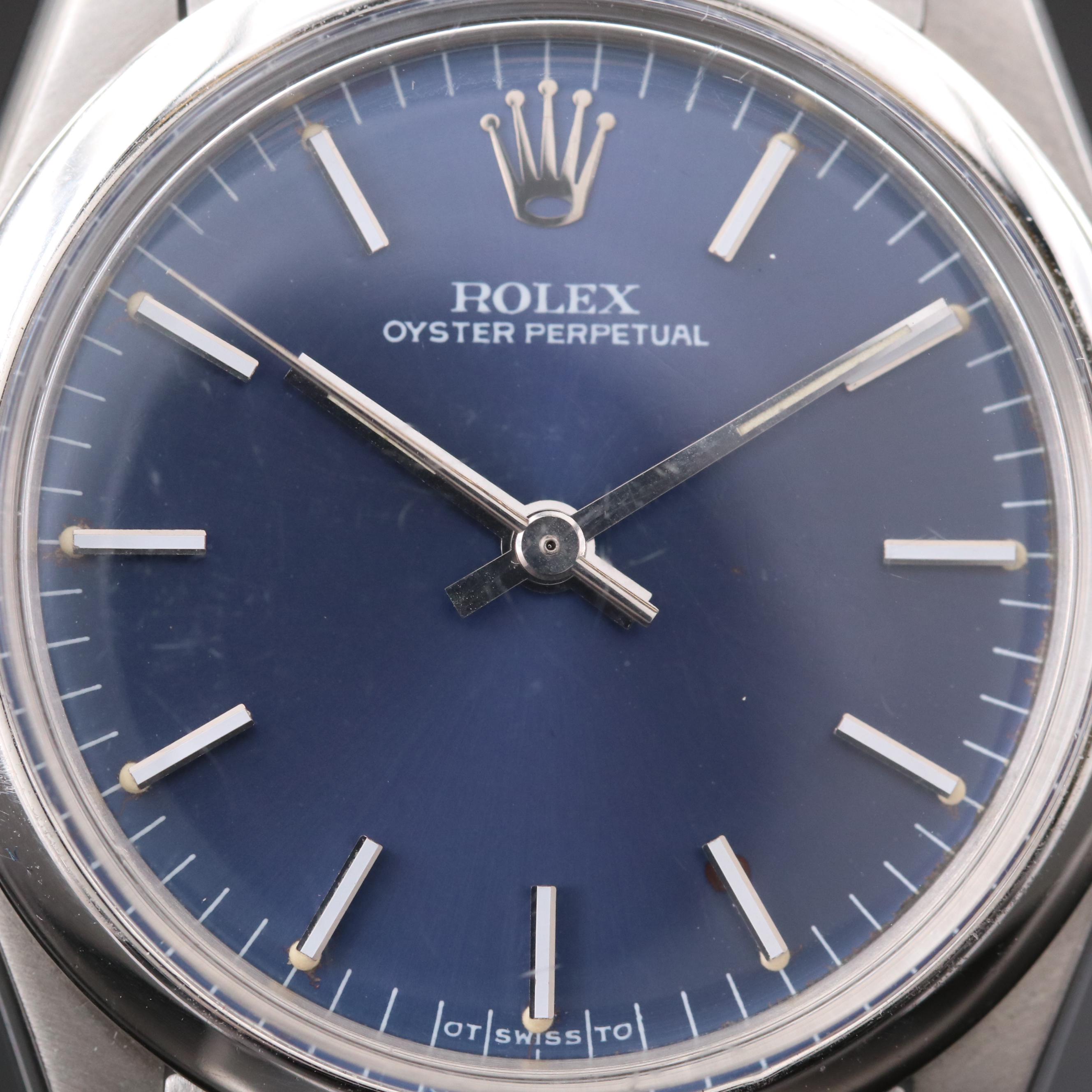 Vintage Rolex Oyster Perpetual Midsize Stainless Steel Automatic Watch, 1973