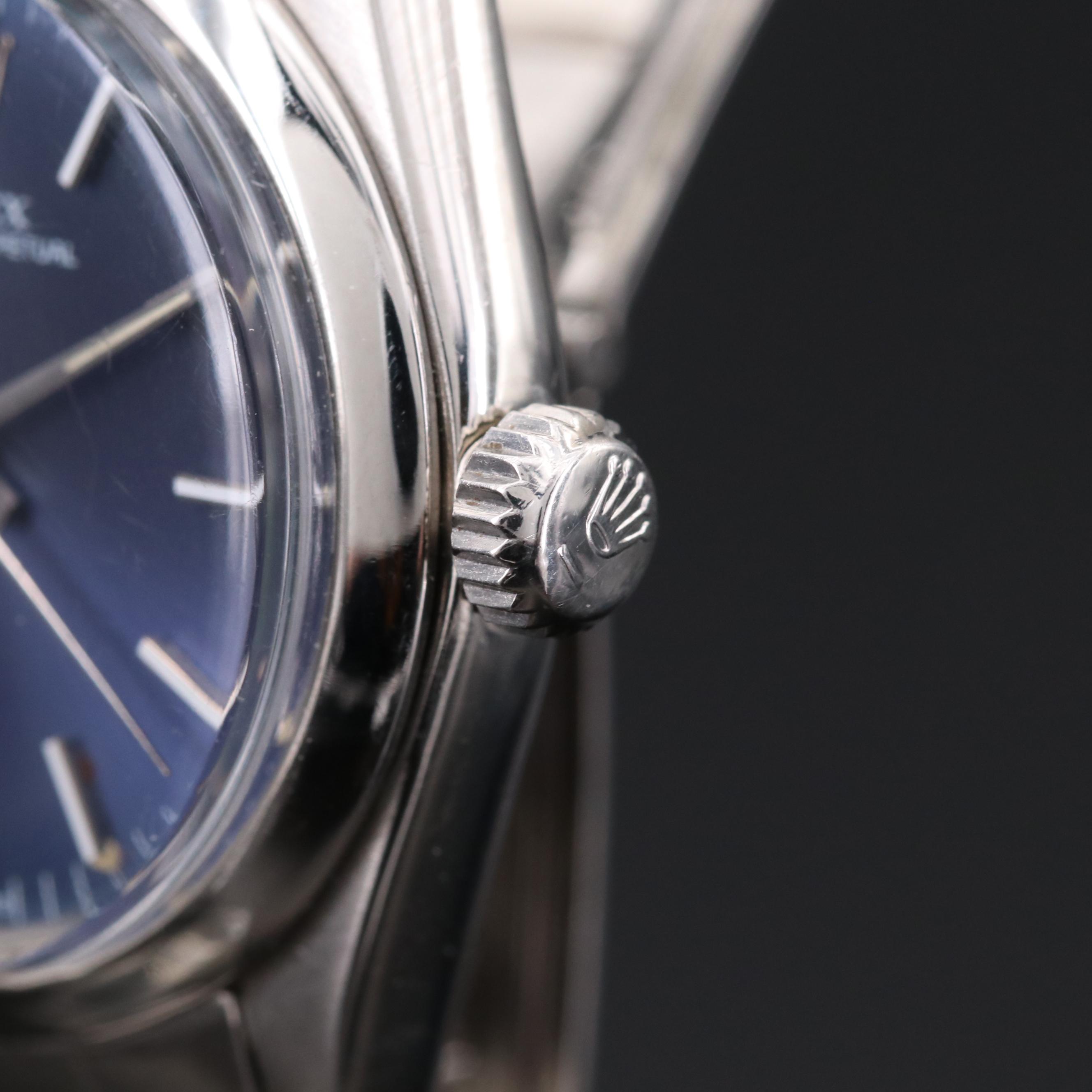 Vintage Rolex Oyster Perpetual Midsize Stainless Steel Automatic Watch, 1973