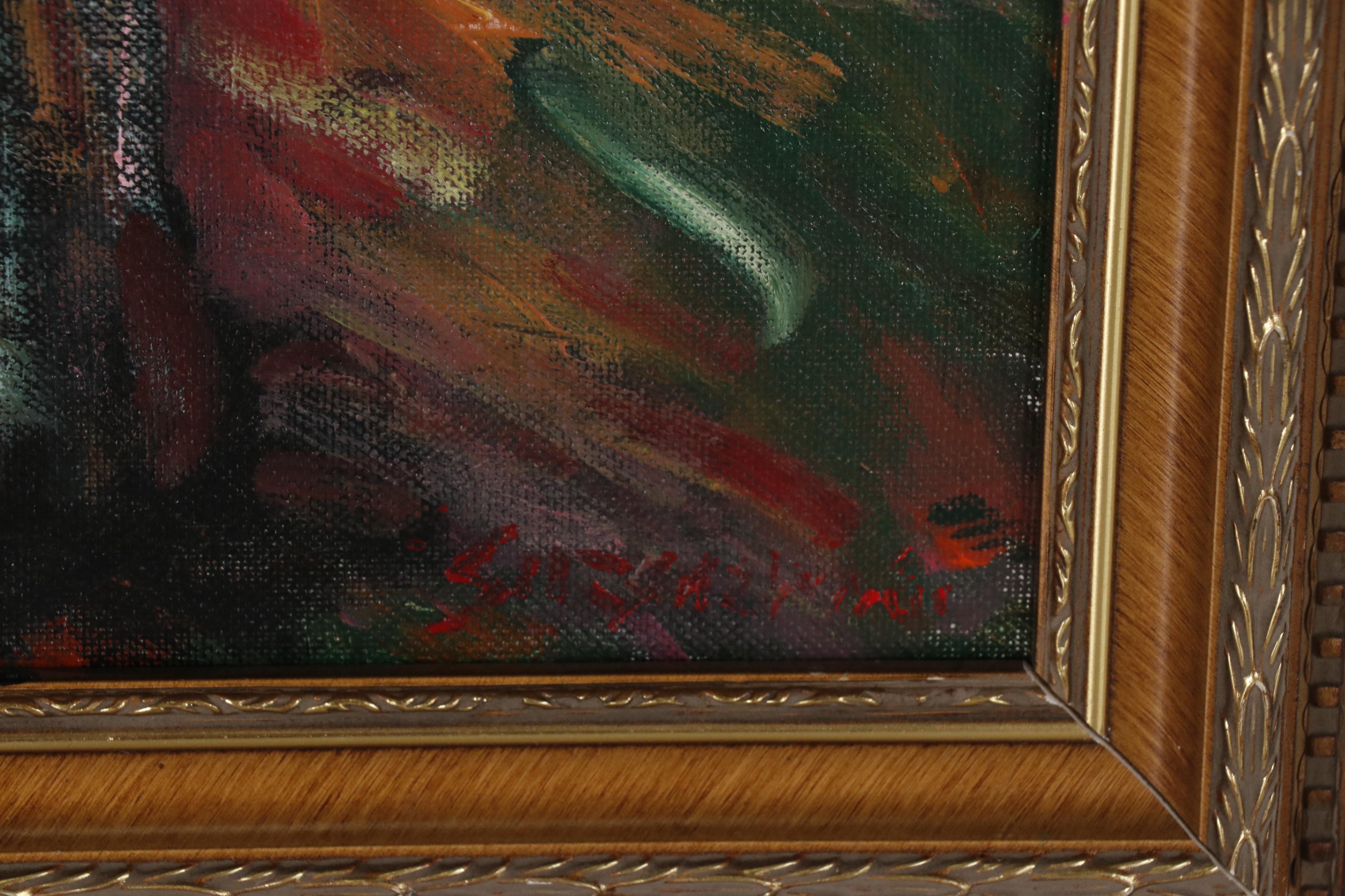 Juan Guzman-Maldonado Abstract Landscape Oil Painting "Ojai"